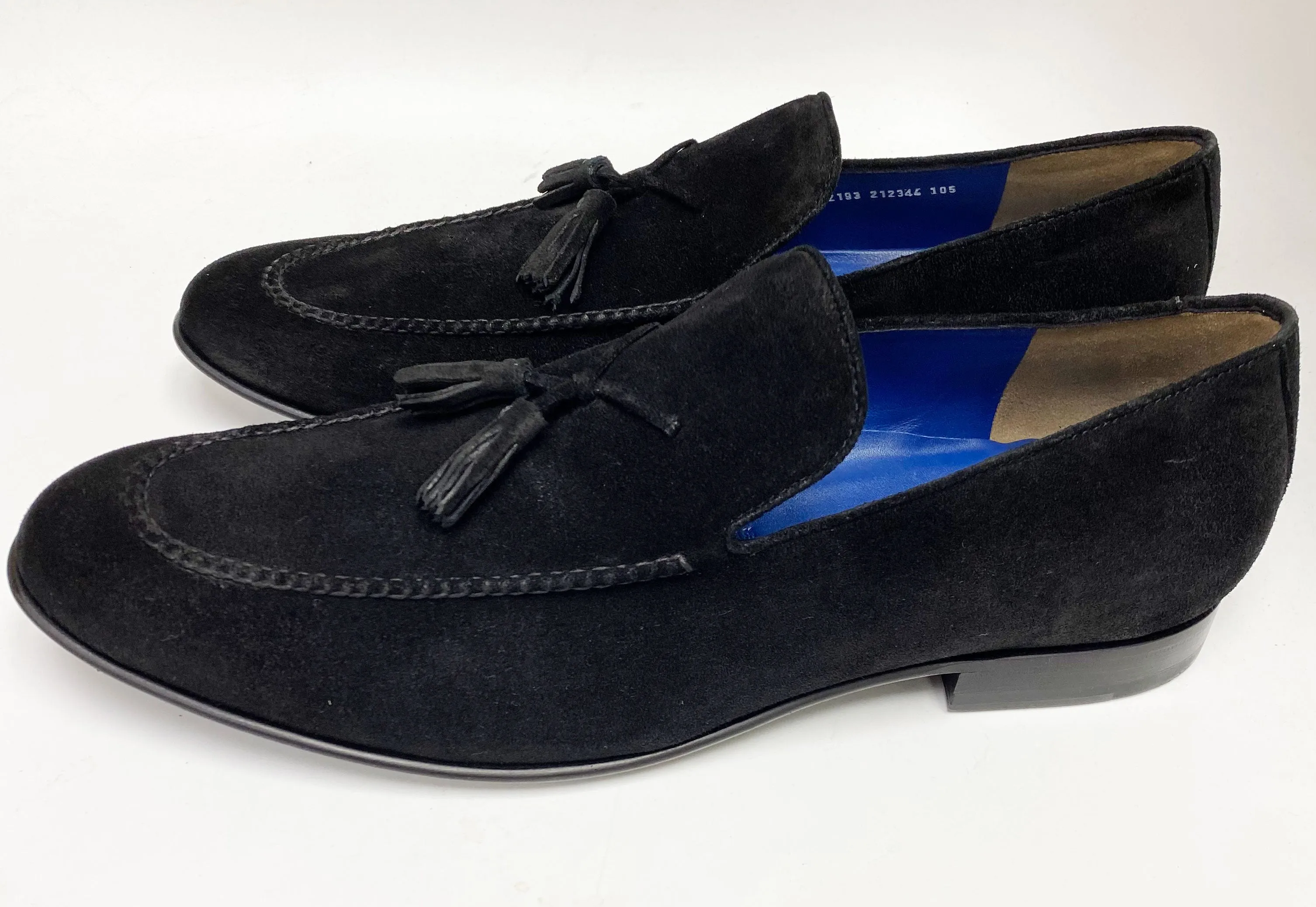 Jean Pierre Suede Tasseled Loafer Black