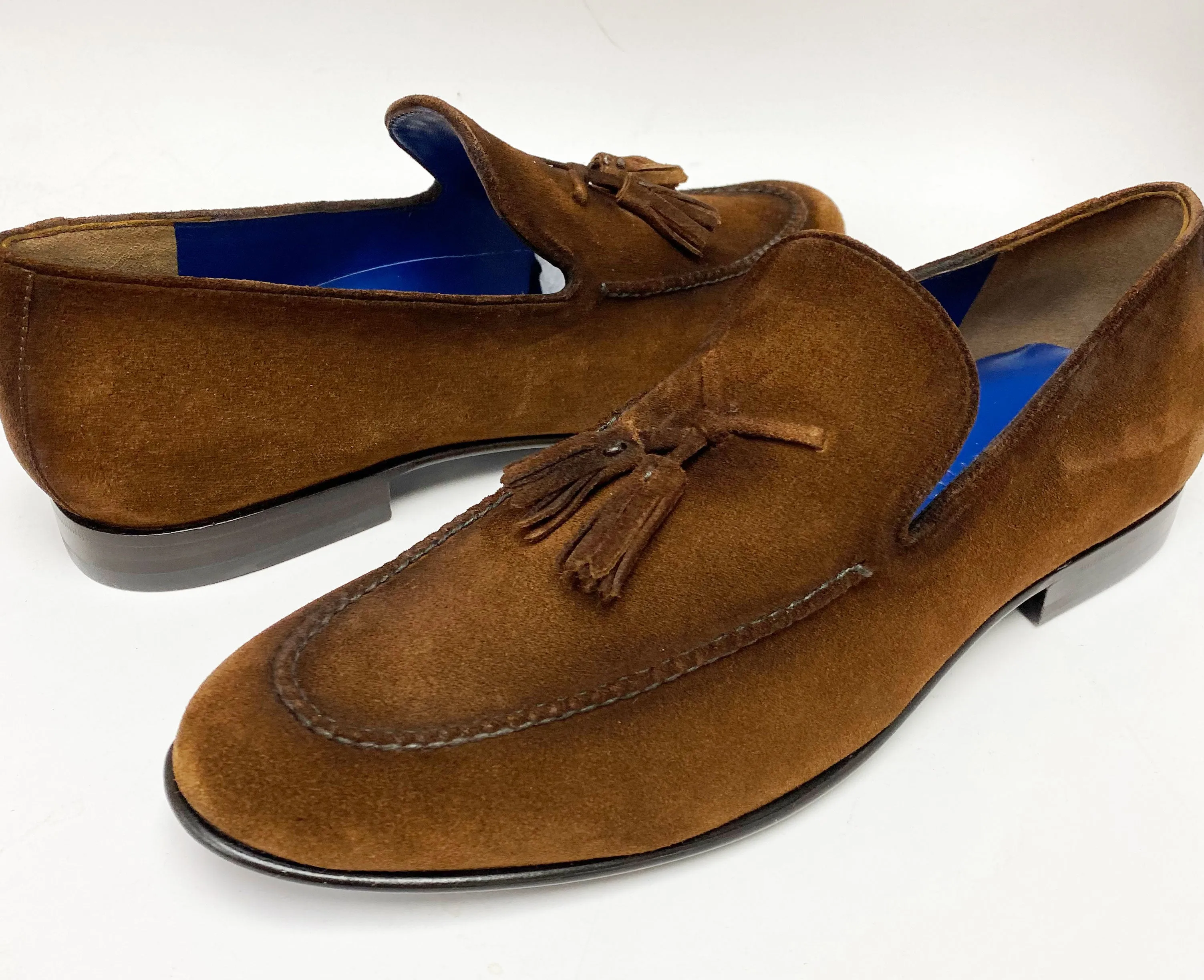 Jean Pierre Suede Tasseled Loafer Brown