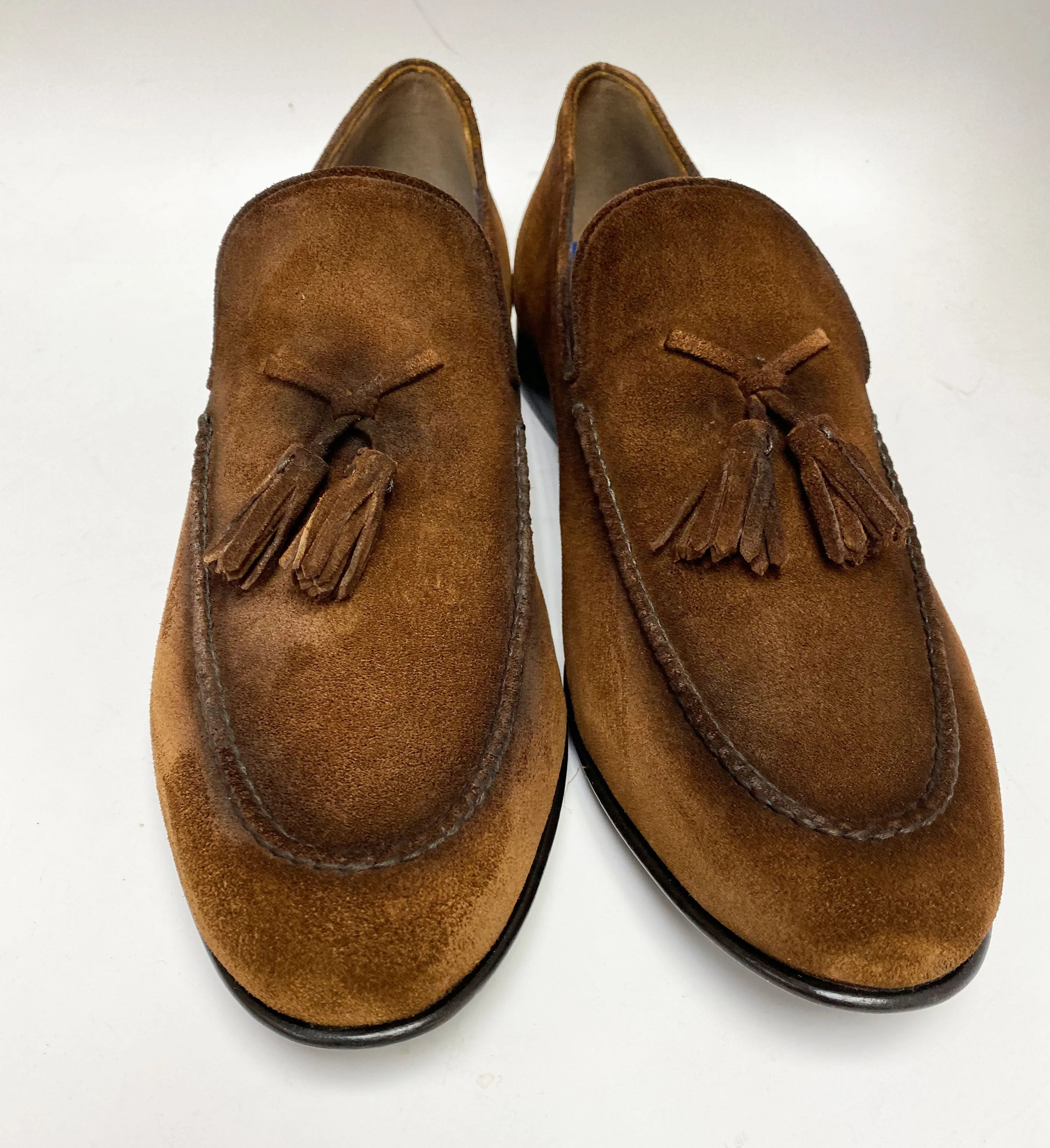 Jean Pierre Suede Tasseled Loafer Brown