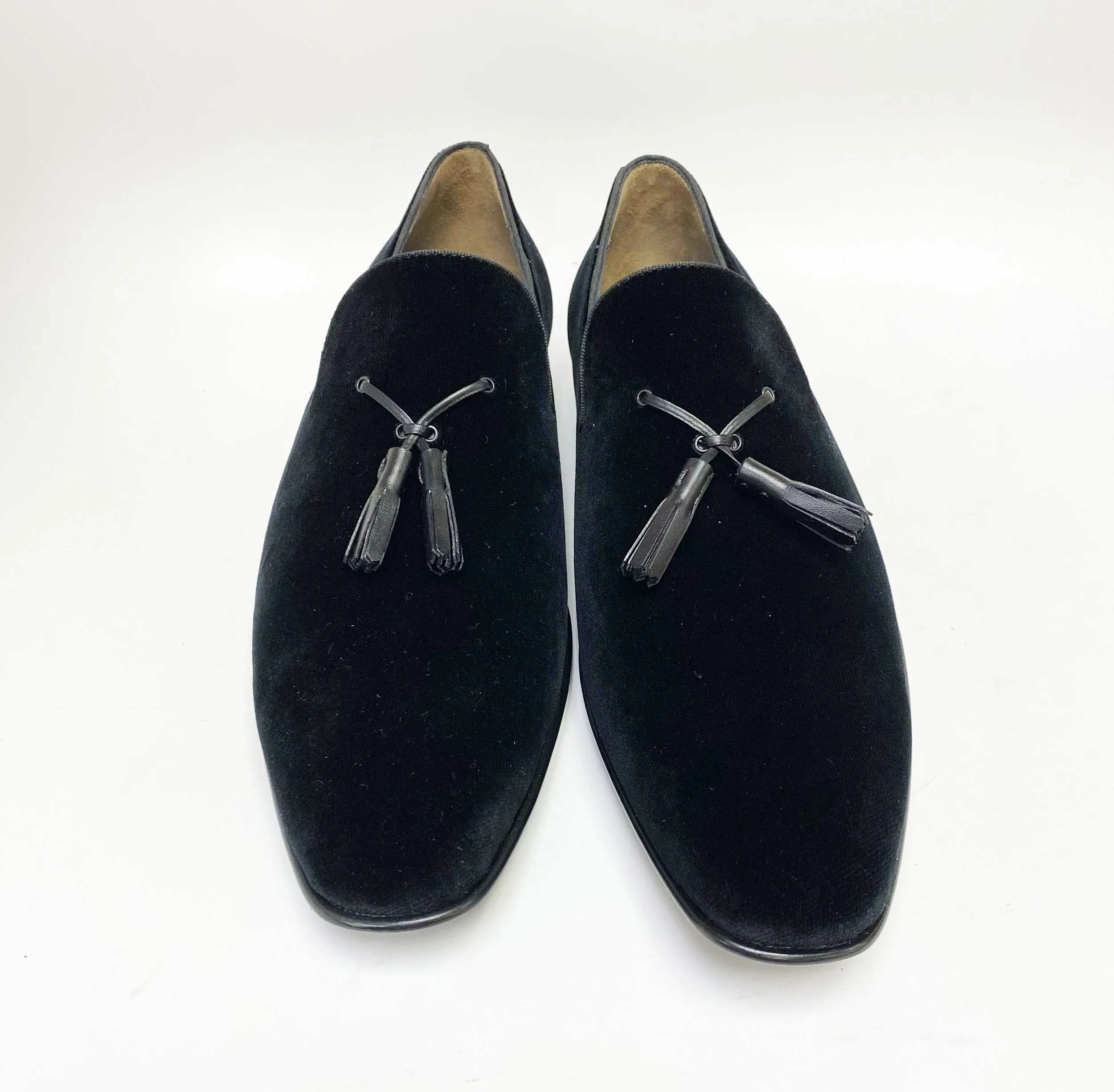 Jean Pierre Velvet Tasseled Loafer Black