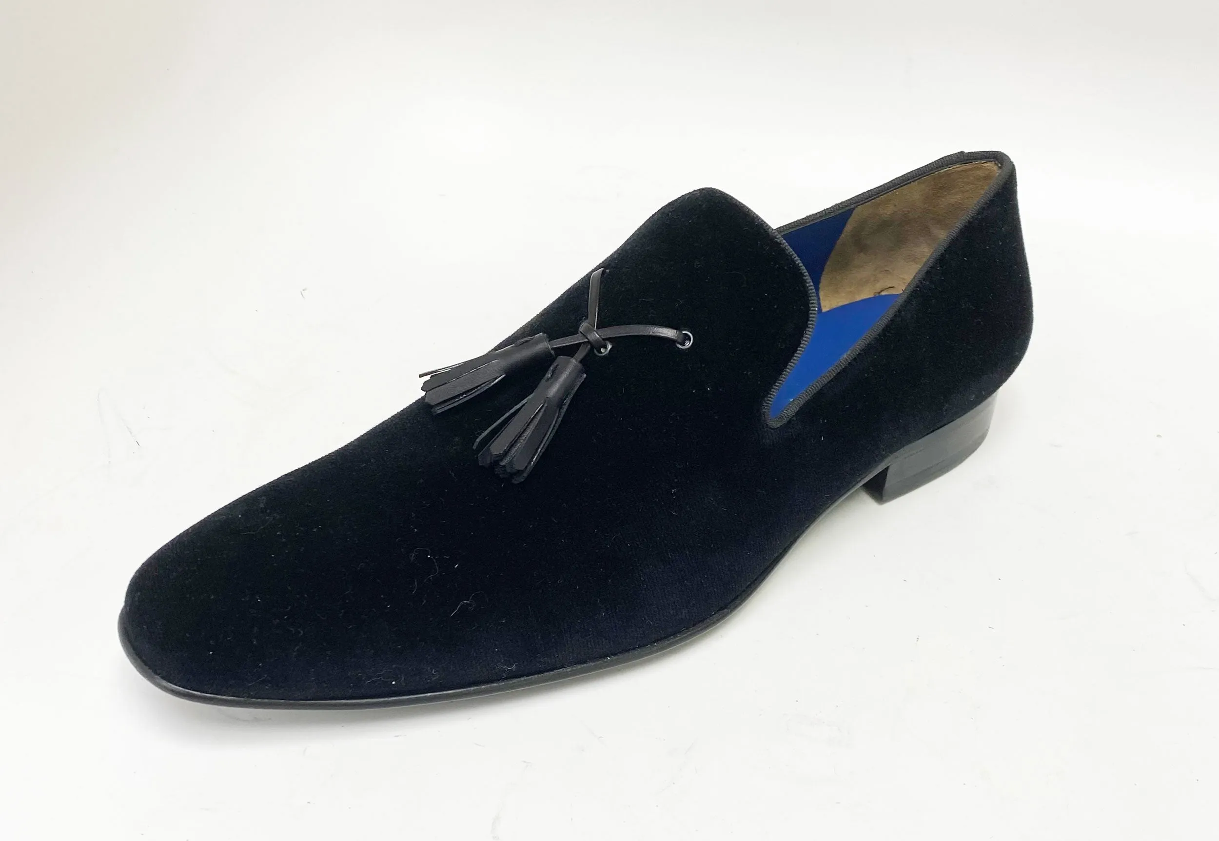 Jean Pierre Velvet Tasseled Loafer Black