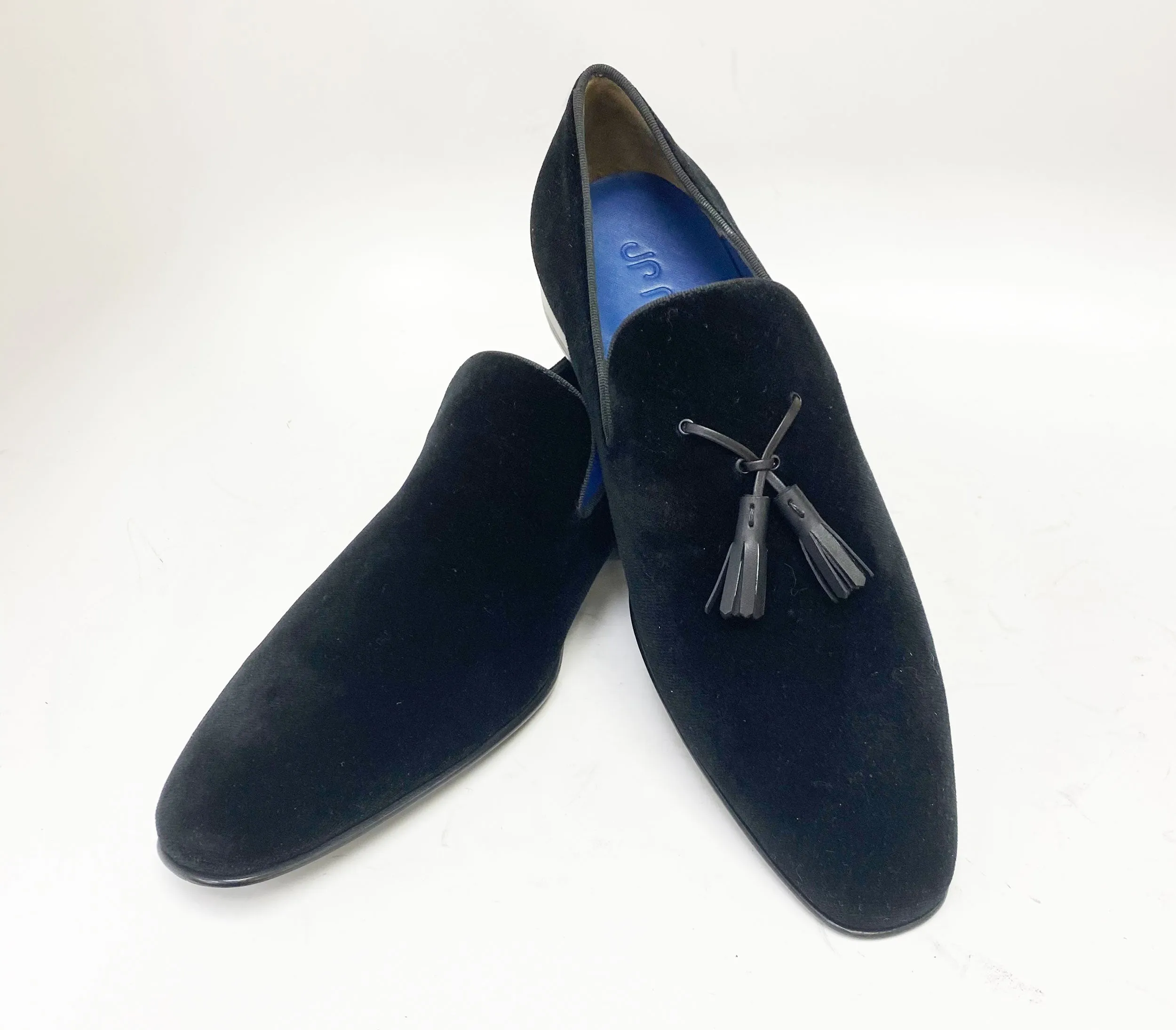 Jean Pierre Velvet Tasseled Loafer Black