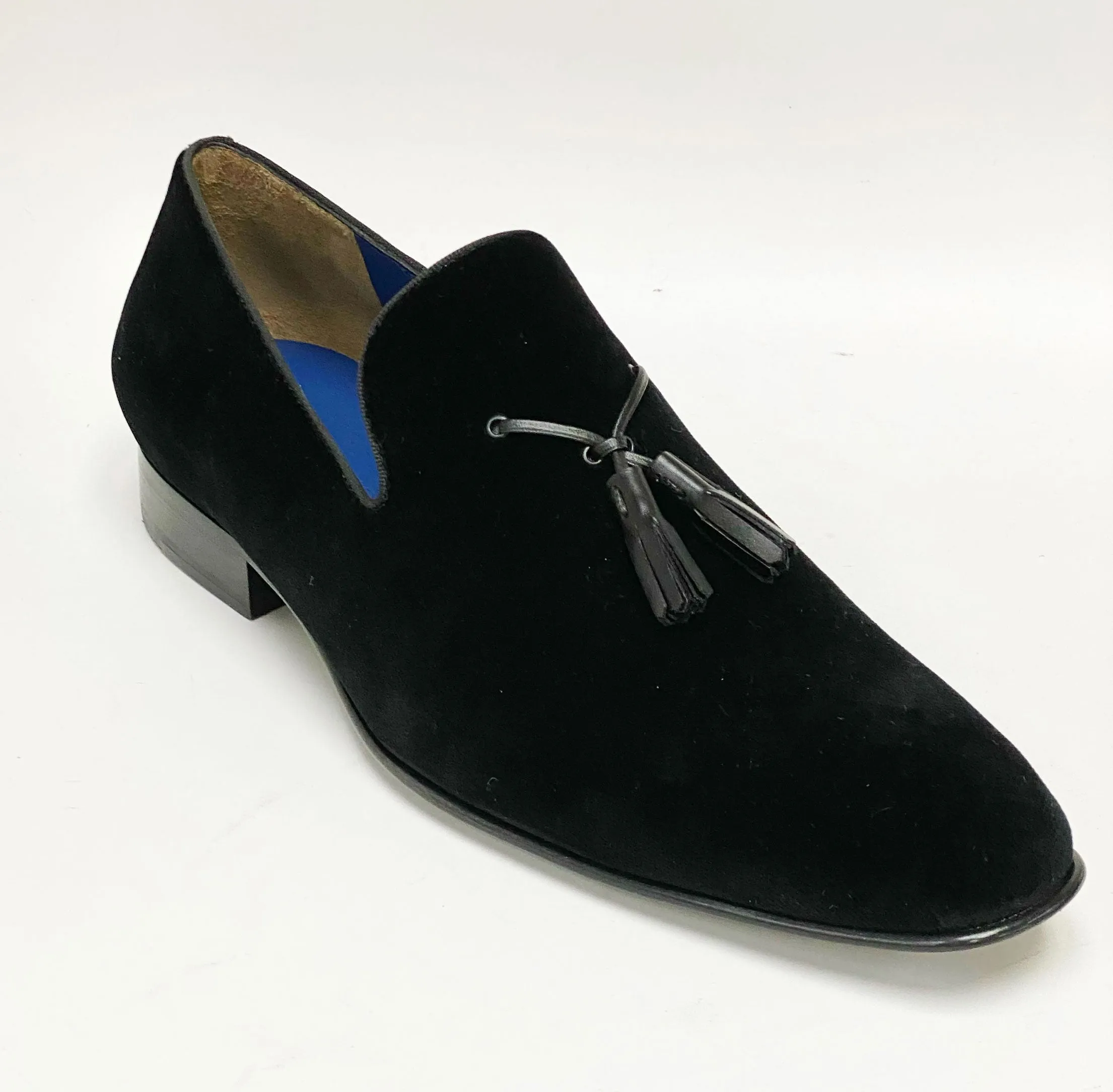 Jean Pierre Velvet Tasseled Loafer Black