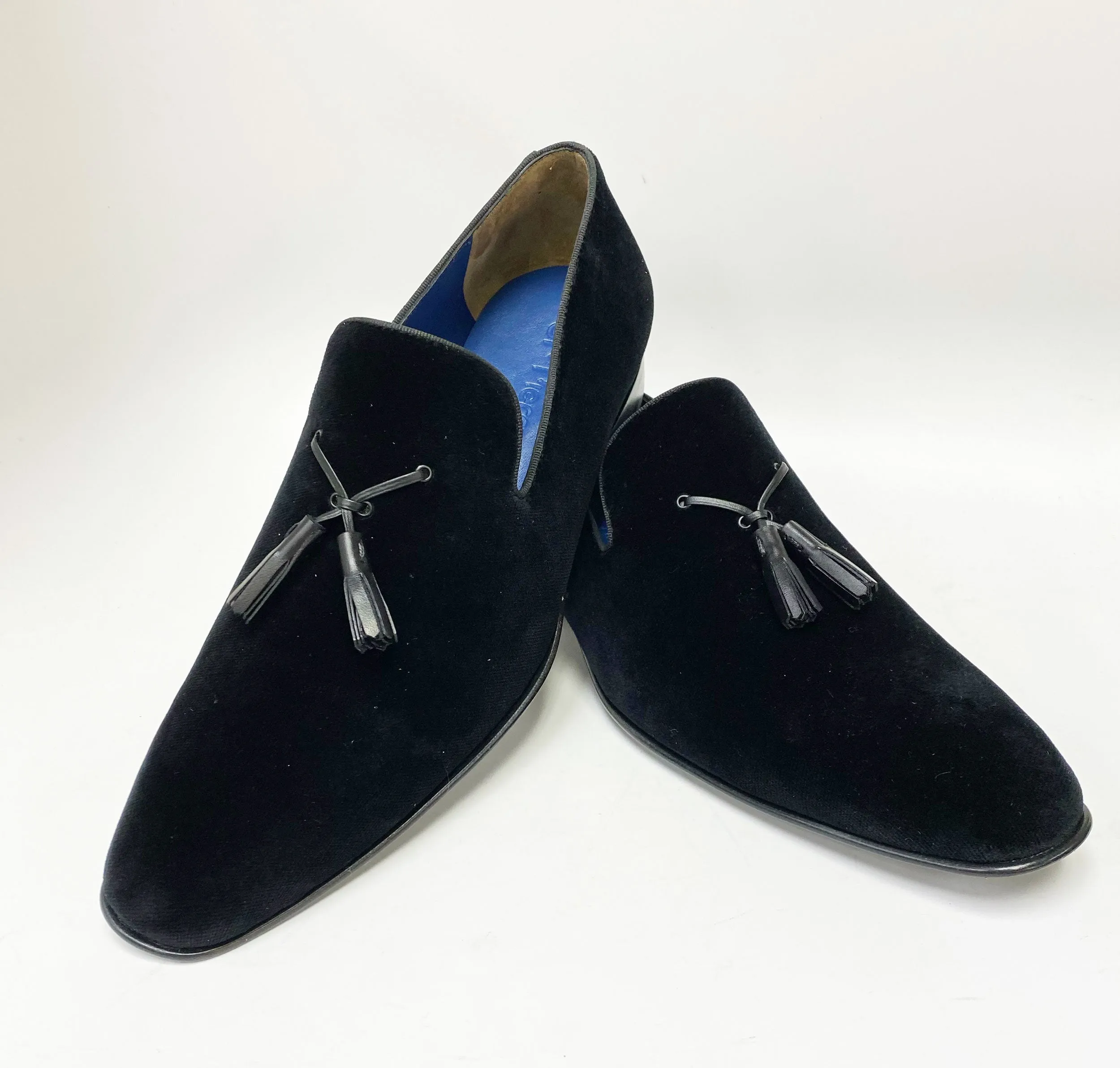 Jean Pierre Velvet Tasseled Loafer Black