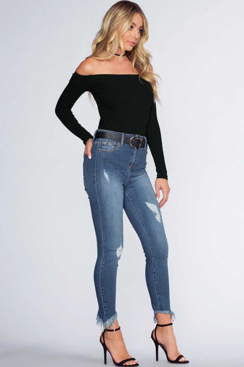 Kensington Frayed Jeans