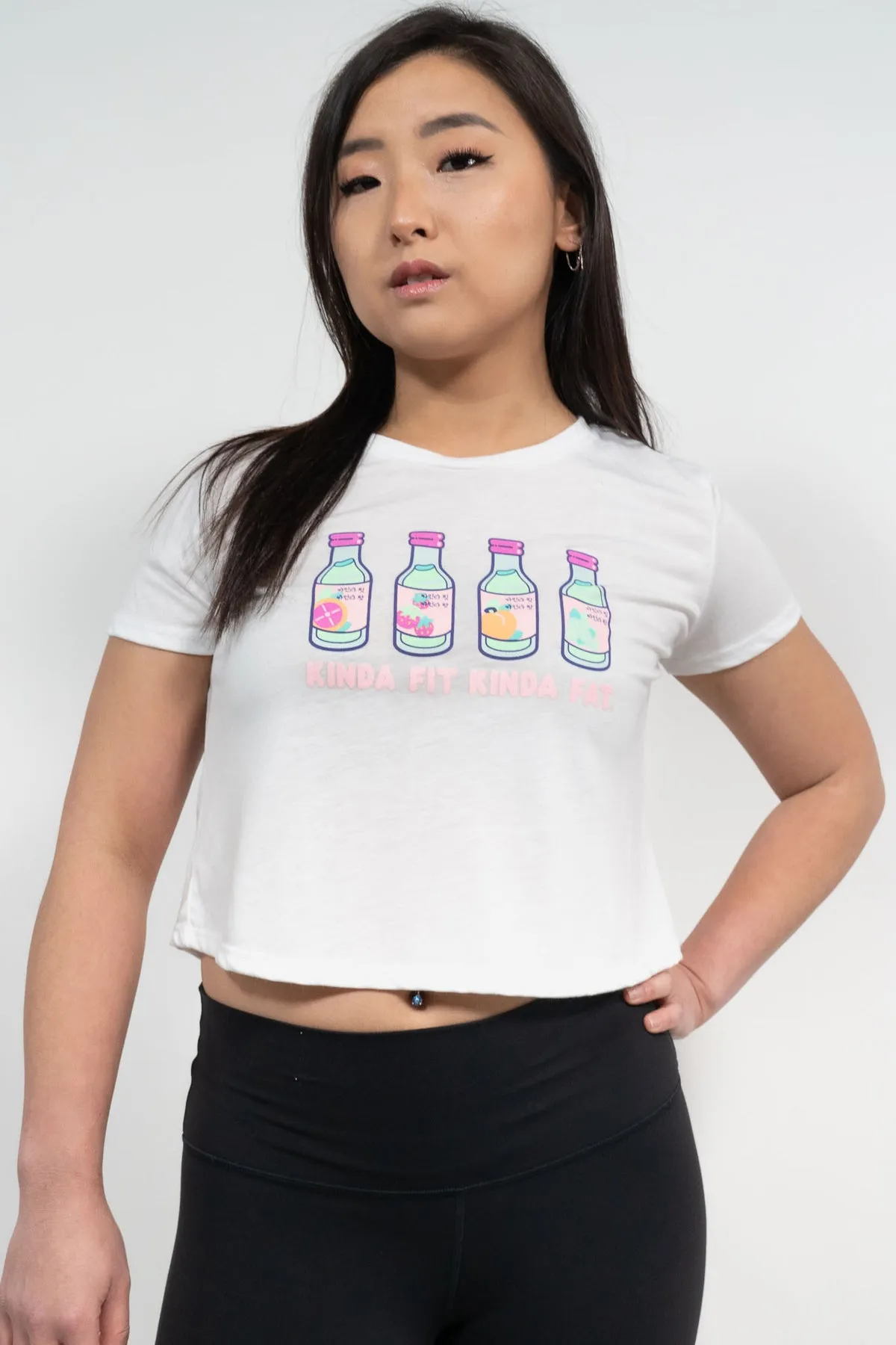 Kinda Fit Kinda Fat Swoleju Cropped Tee