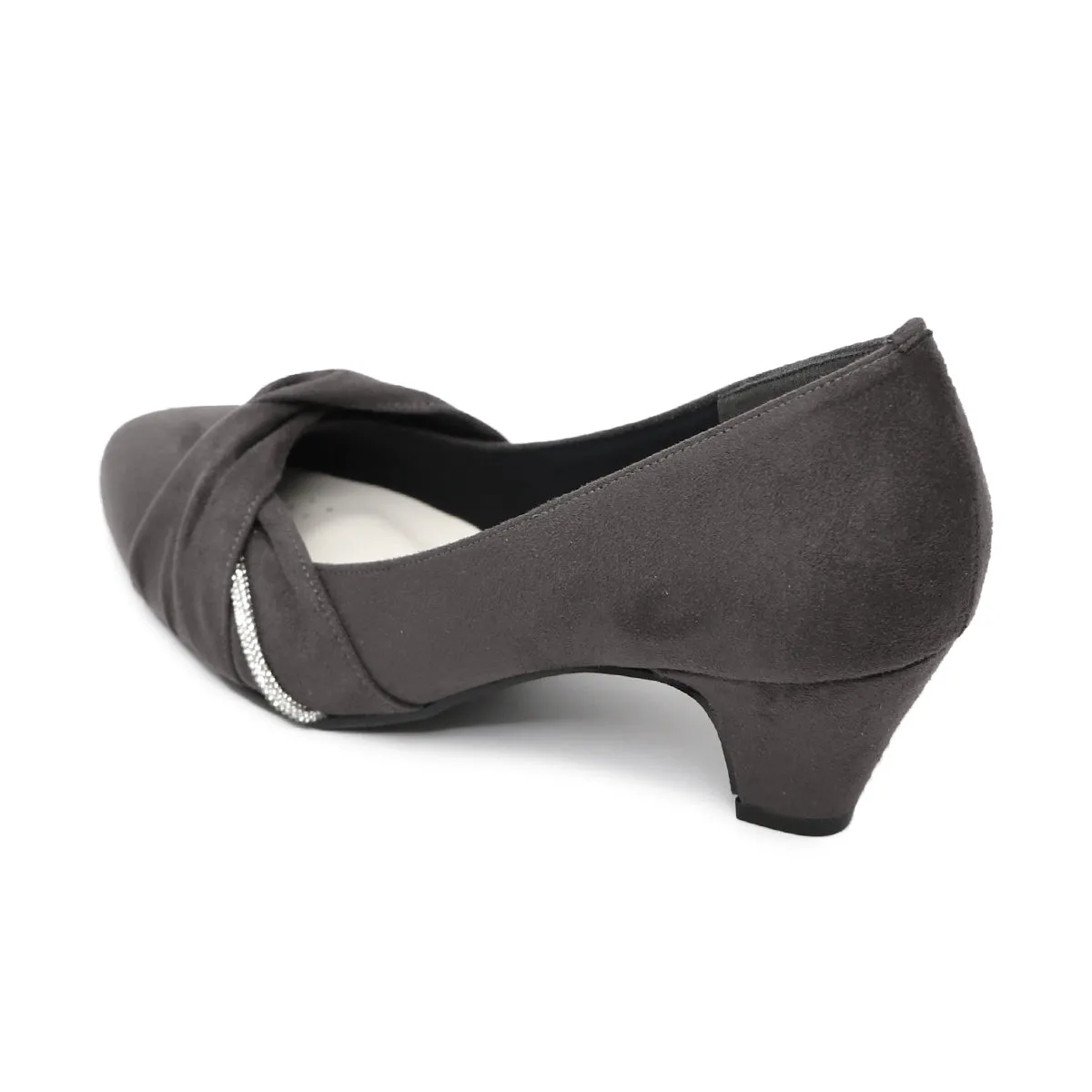 Kirara Dark Grey Wide Fit Pumps