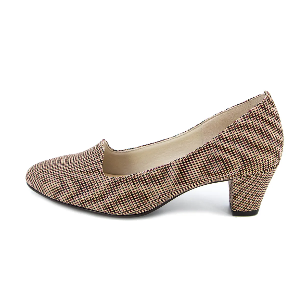 Kuran Beige Check the Classic Pumps