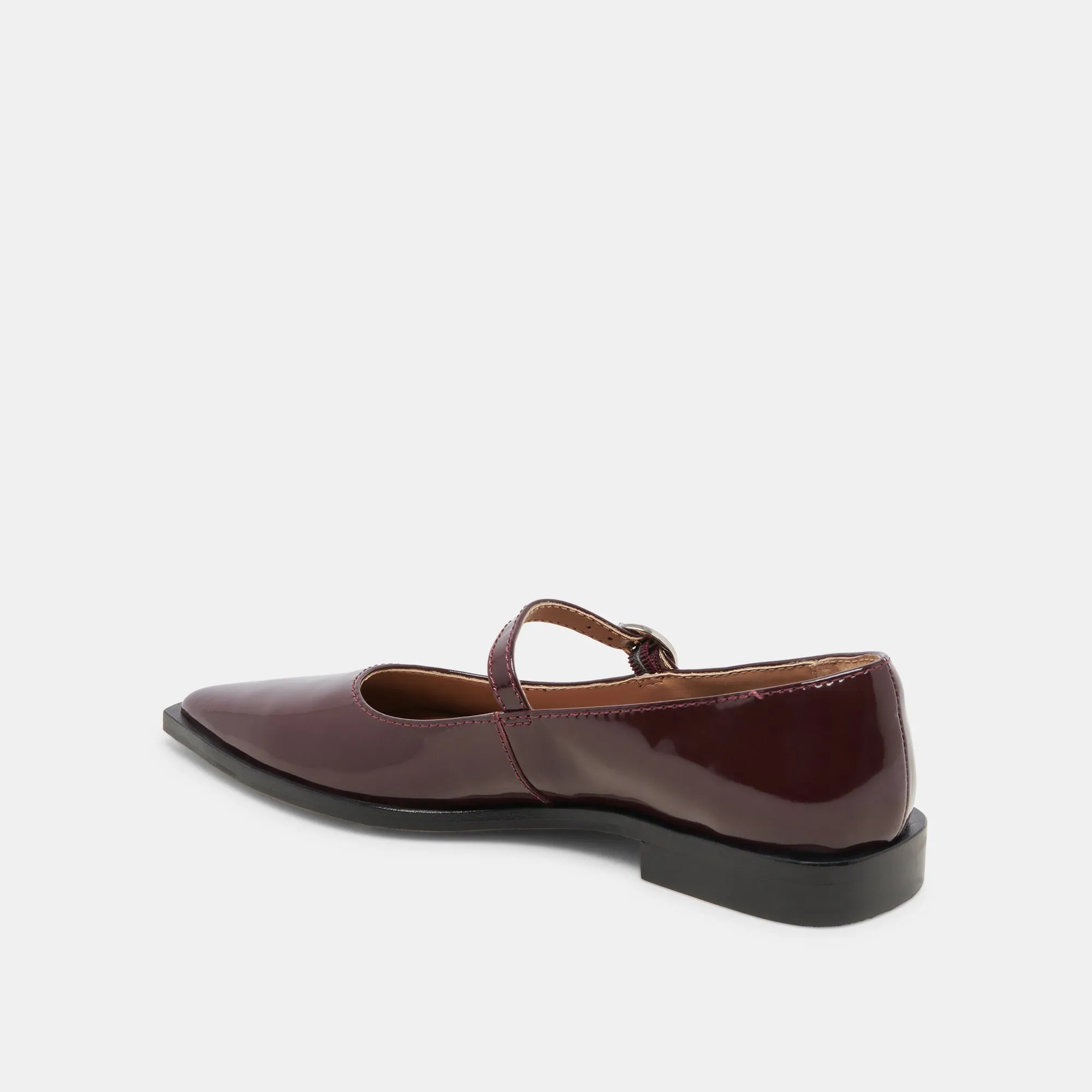 LARGO FLATS CRANBERRY PATENT LEATHER