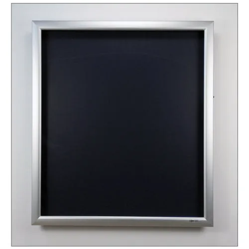 LED Lighted SwingFrame Designer SUPER WIDE-FACE Metal Framed, Swing Open, 7-Inch Deep Shadow Box Display Case in 25 Sizes