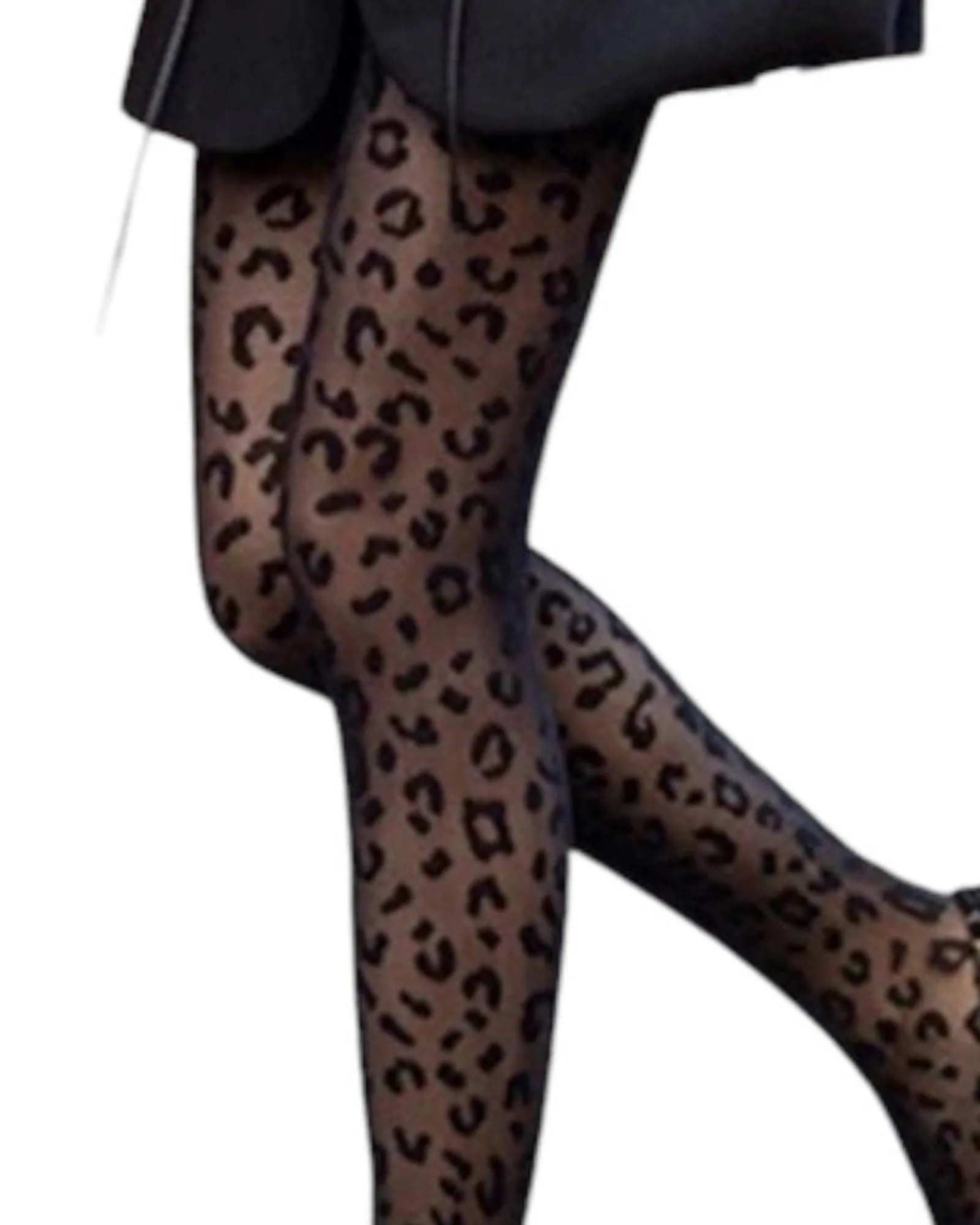 Leopard Print Tights