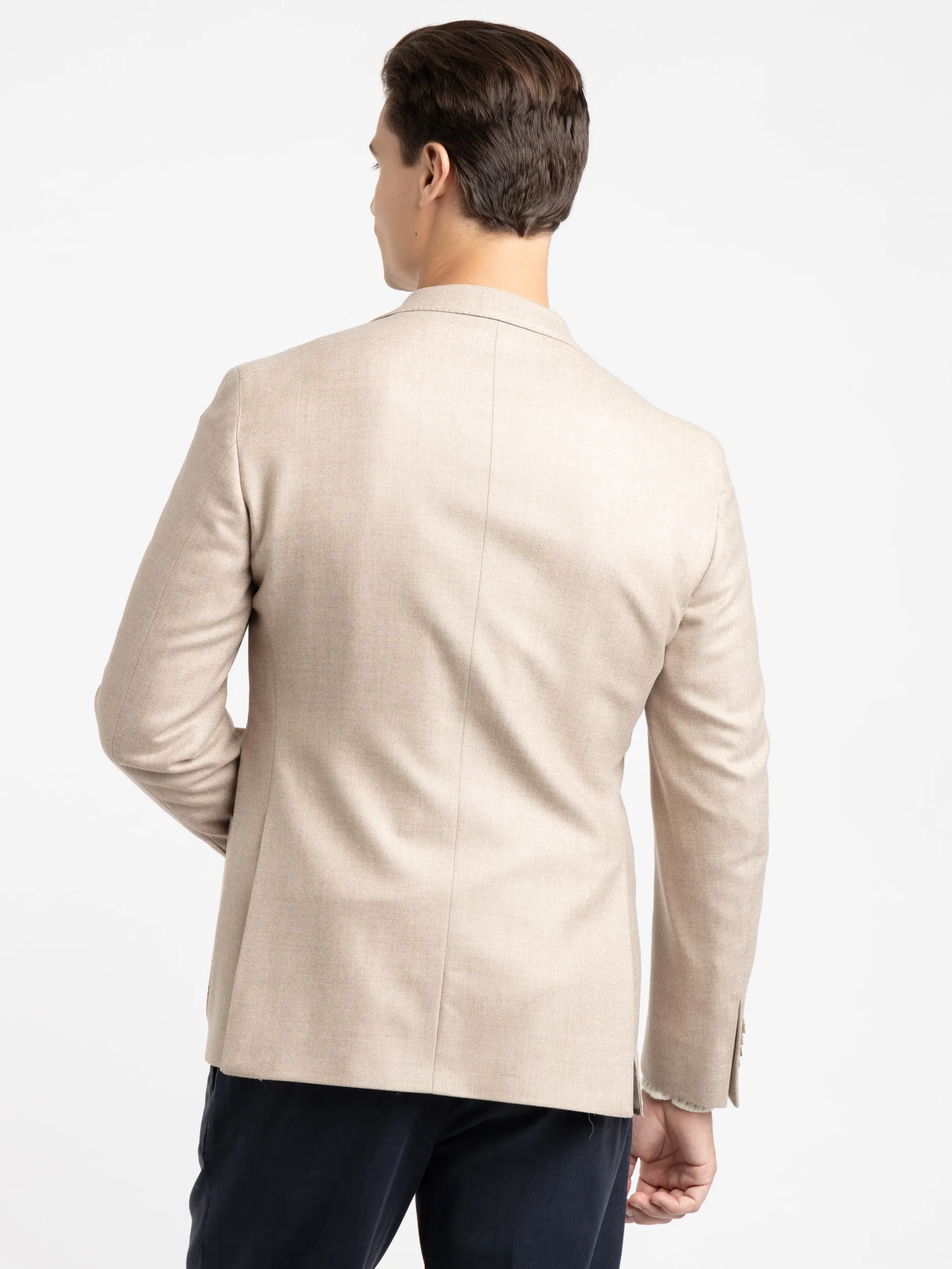 Light Brown Wool-Cashmere Sport Jacket