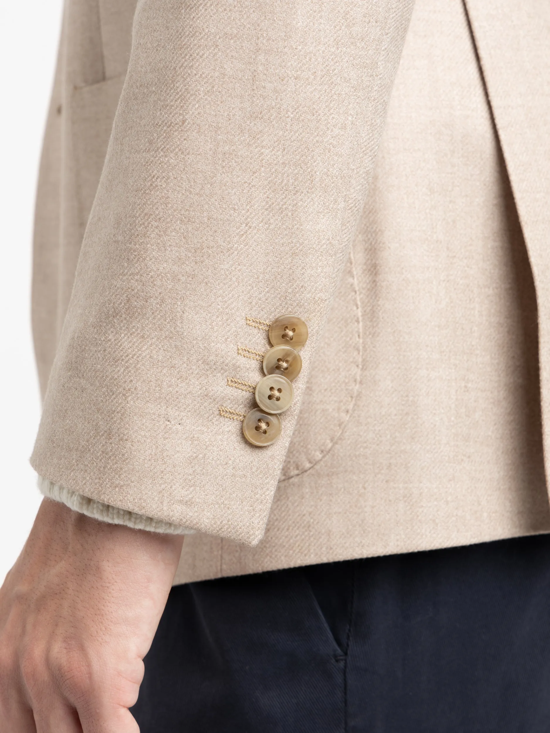 Light Brown Wool-Cashmere Sport Jacket