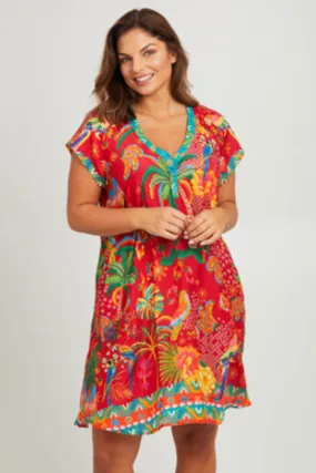 Lula Life Peregian Dress Melon