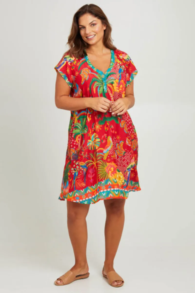 Lula Life Peregian Dress Melon