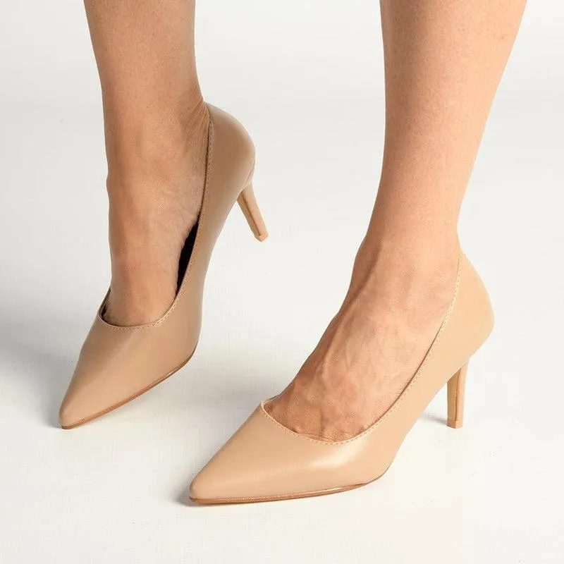 Madison Penny 5 Court Heels - Nude