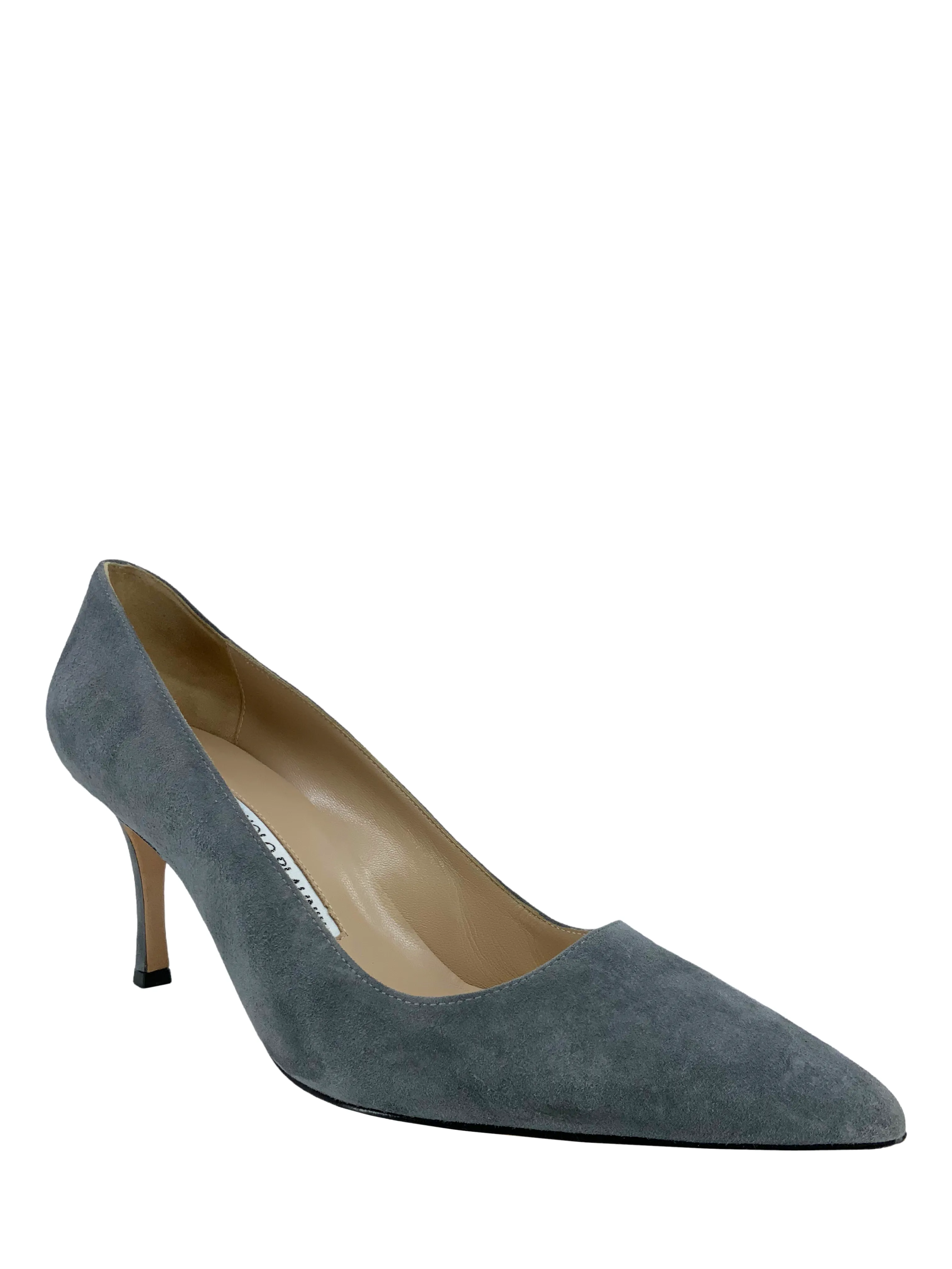 Manolo Blahnik BB 70mm Suede Pumps Size 8.5