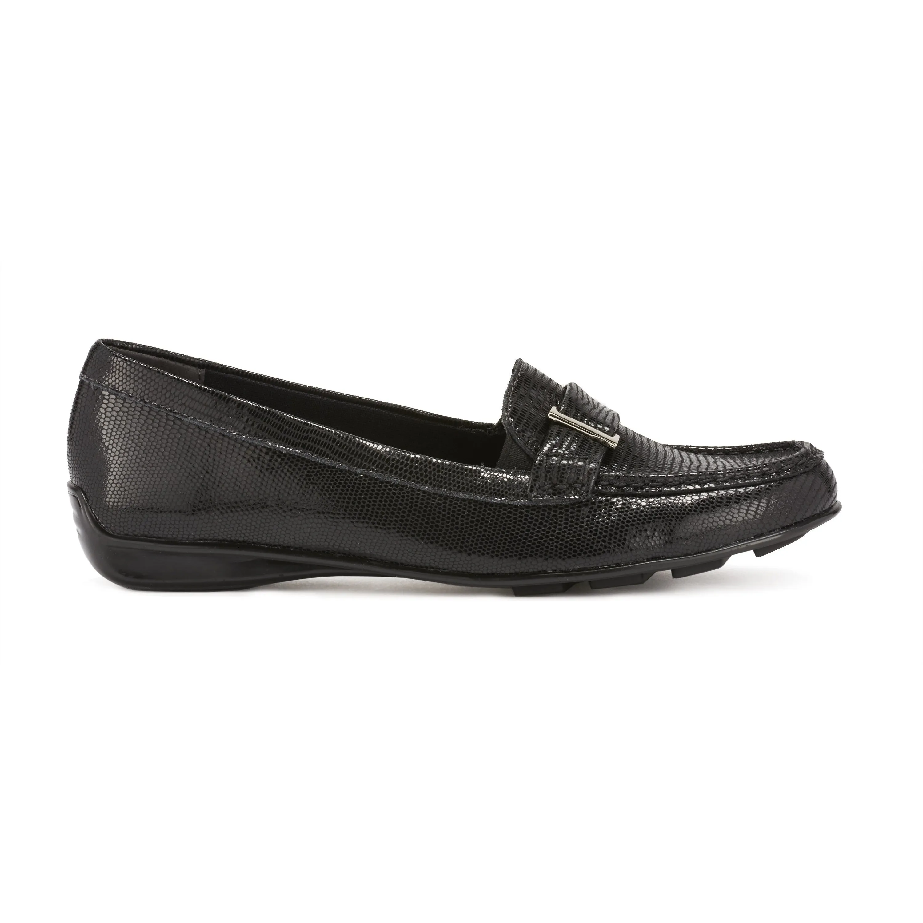 March Black Patent Lizard Loafers - SIZE 13 AA ONLY