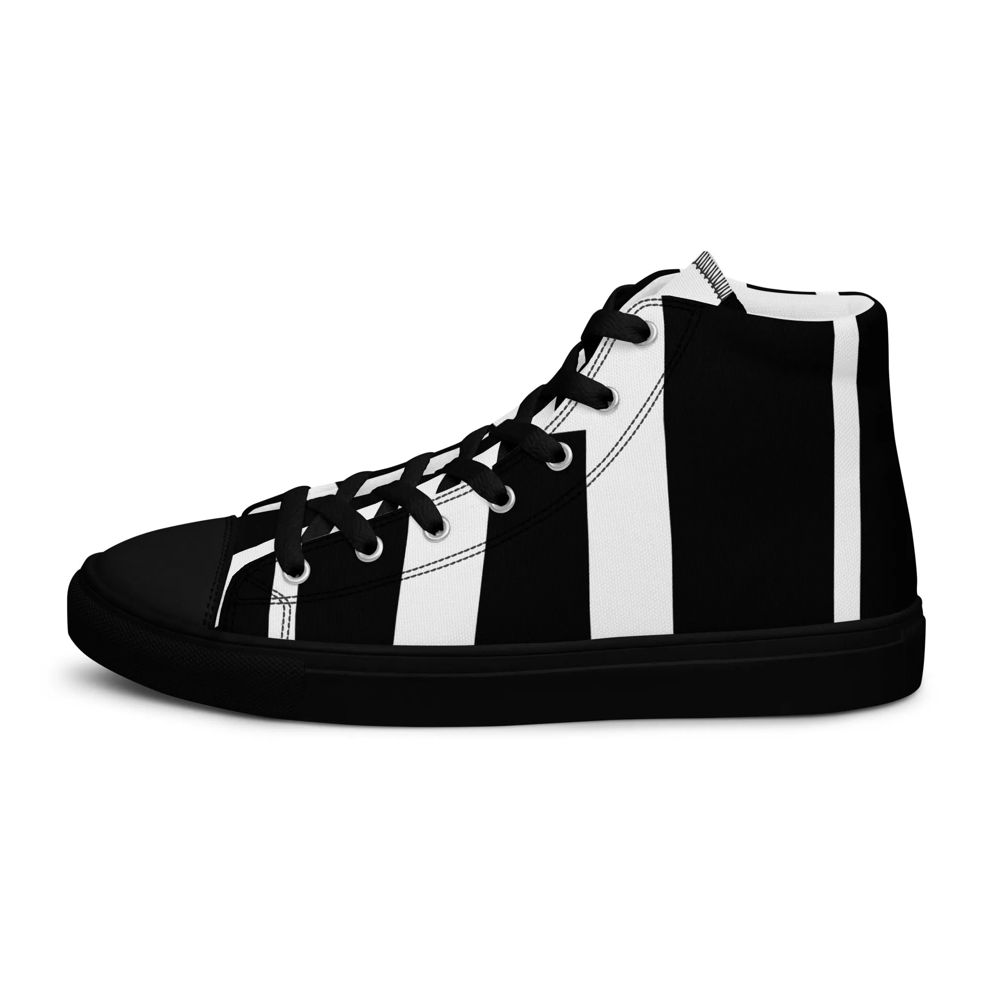 Men’s High Top Canvas Shoes Athletic Trainers Streetwear Apparel Ascension High Fashion Alpha