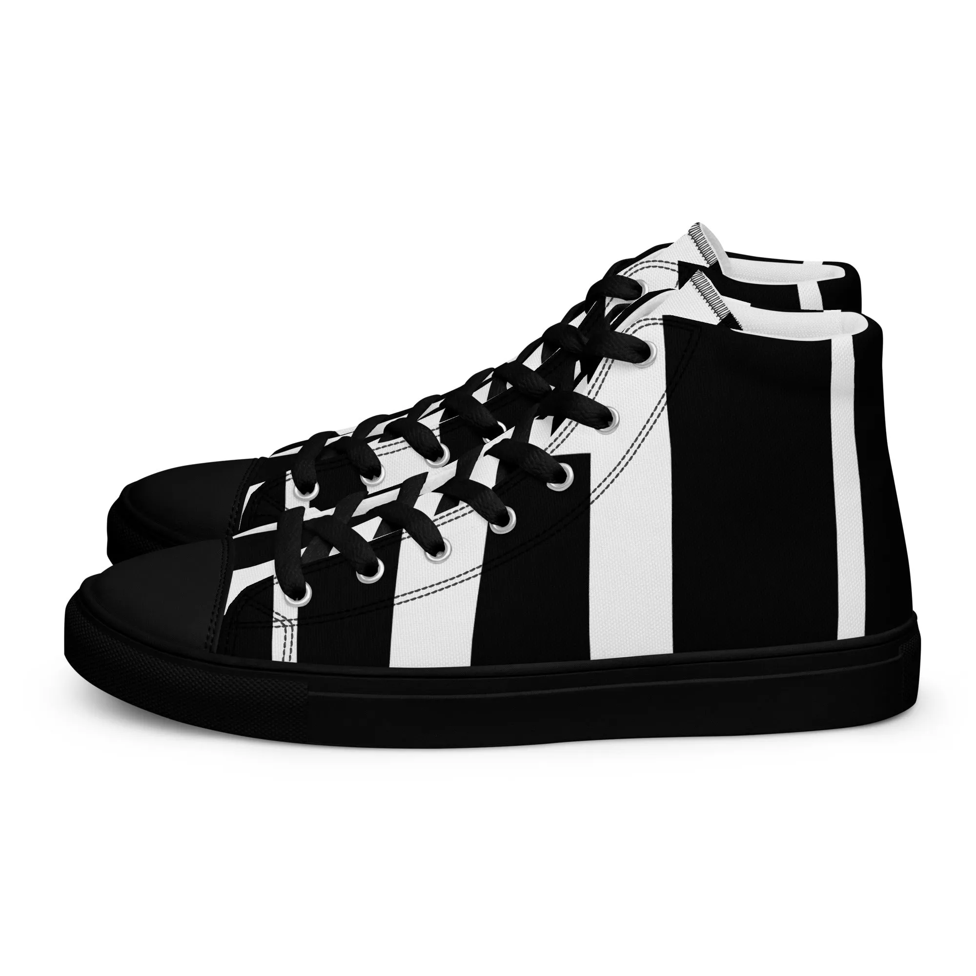 Men’s High Top Canvas Shoes Athletic Trainers Streetwear Apparel Ascension High Fashion Alpha