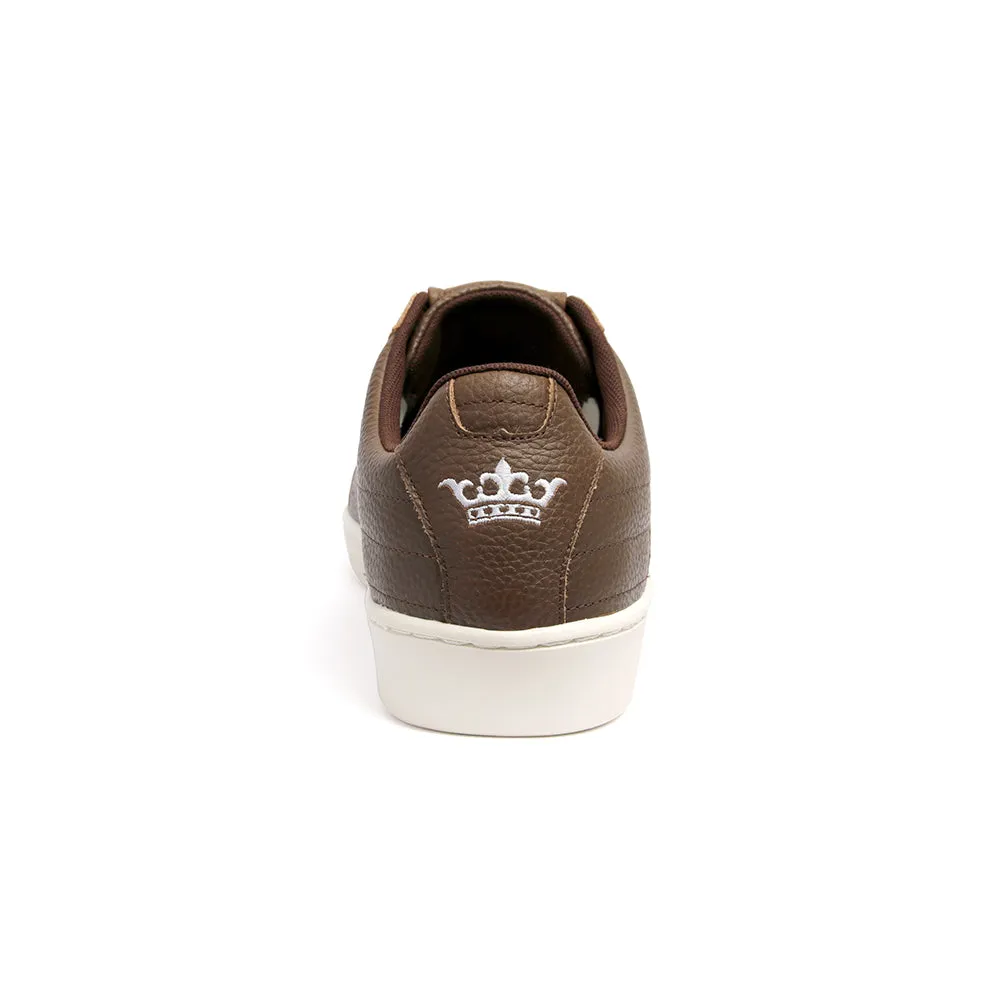 Men's Icon Classic Brown Leather Sneakers 02092-770