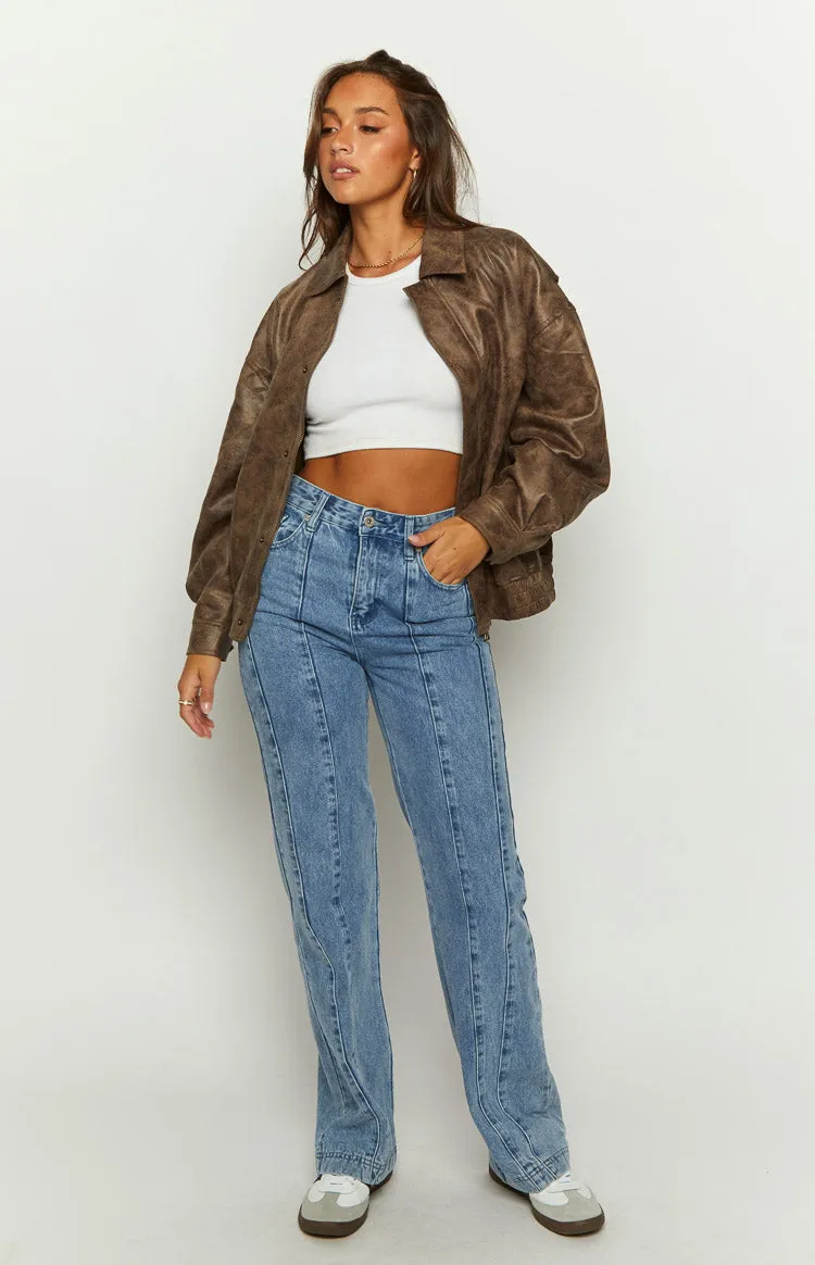 Monae Mid Wash Denim Jeans