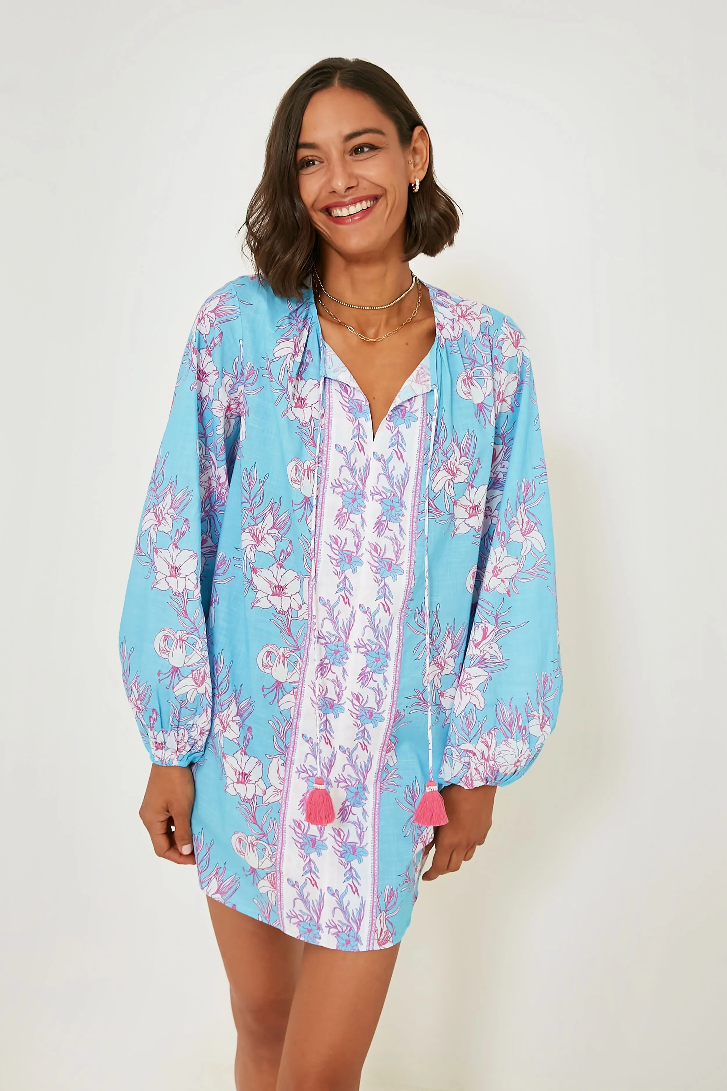 Multi Clover Tunic Dress