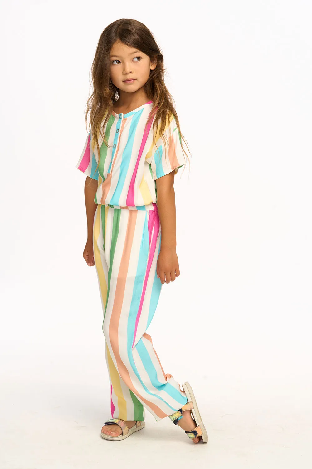 Multi Color Stripe Jumpsuit