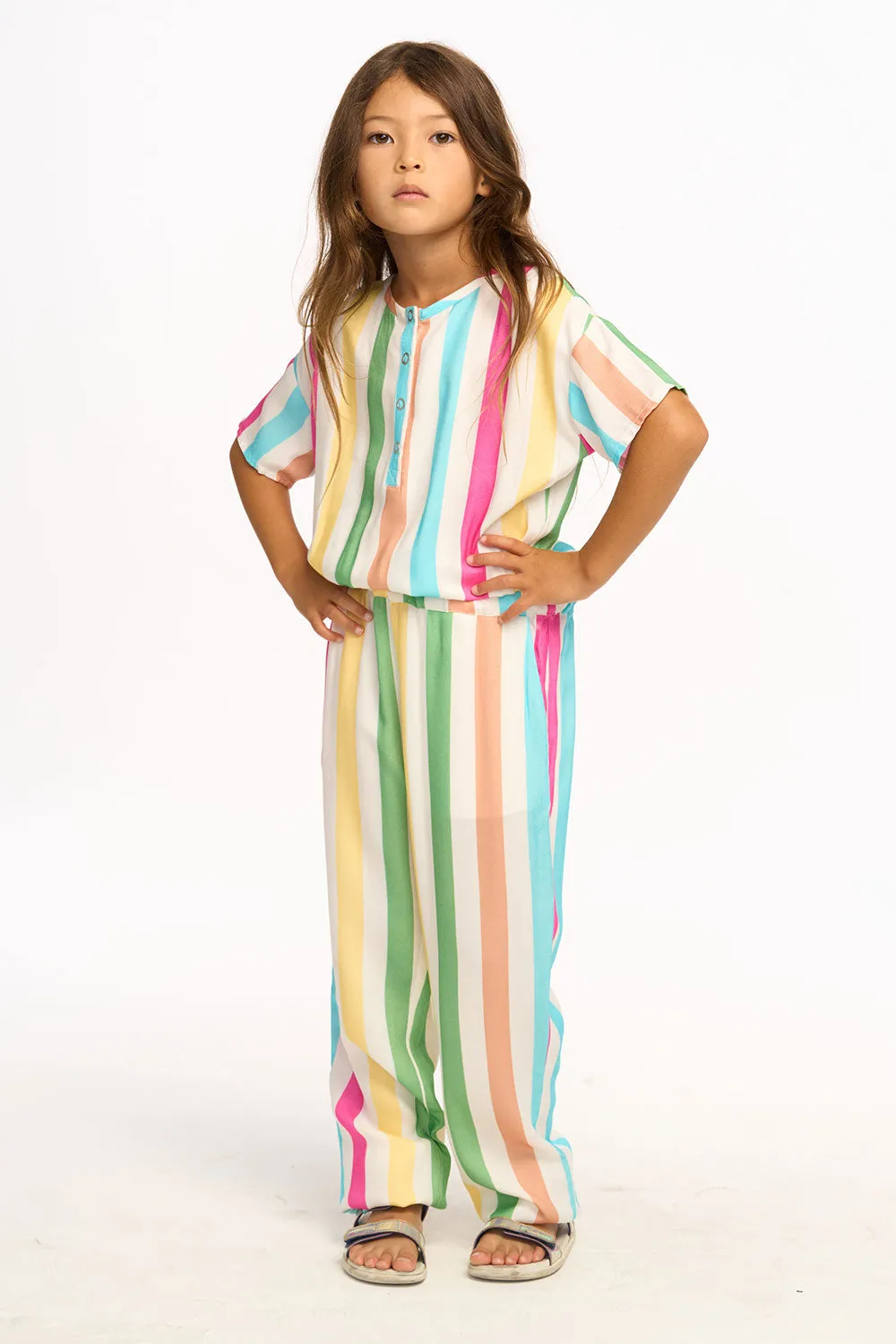 Multi Color Stripe Jumpsuit