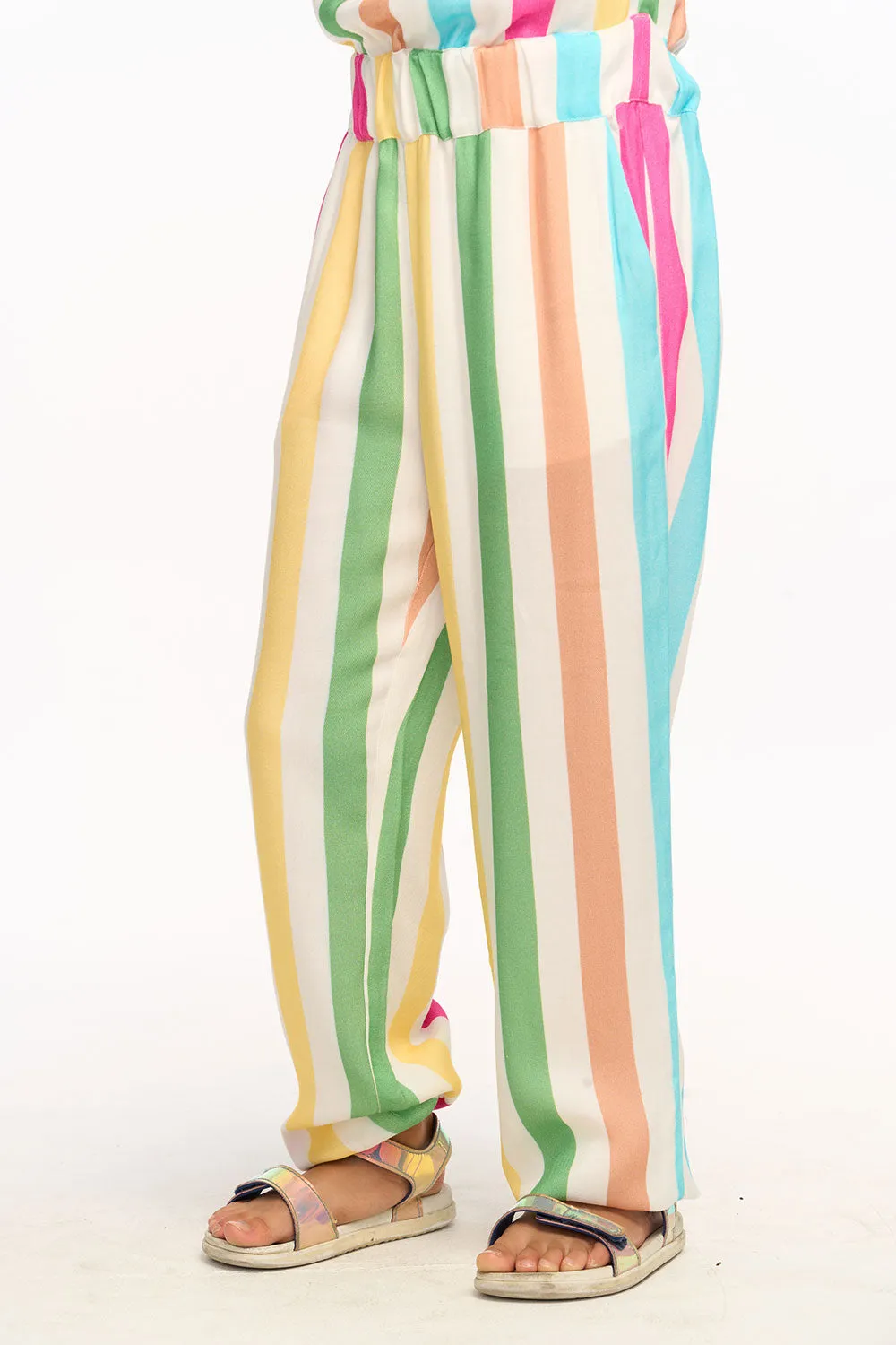 Multi Color Stripe Jumpsuit