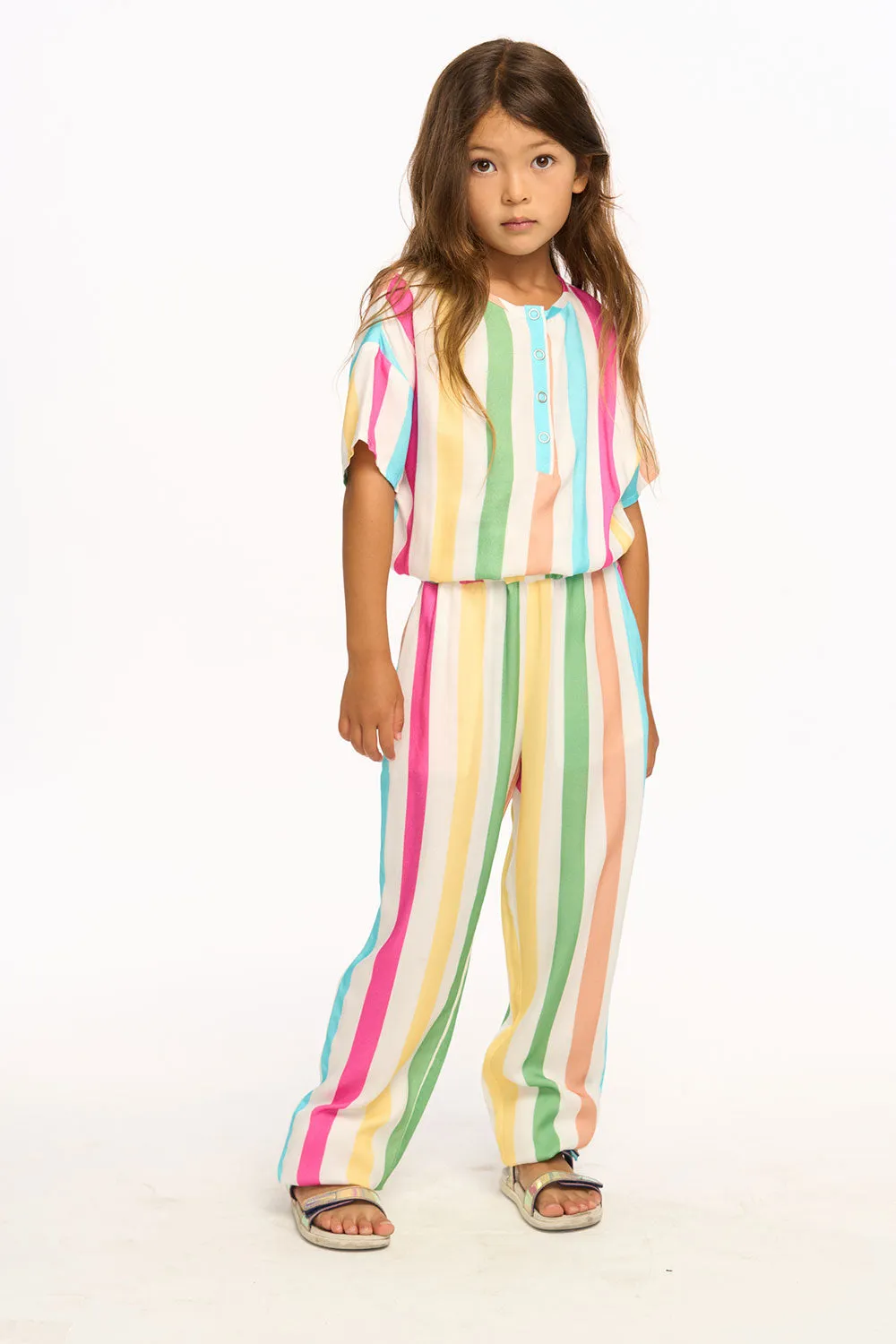 Multi Color Stripe Jumpsuit