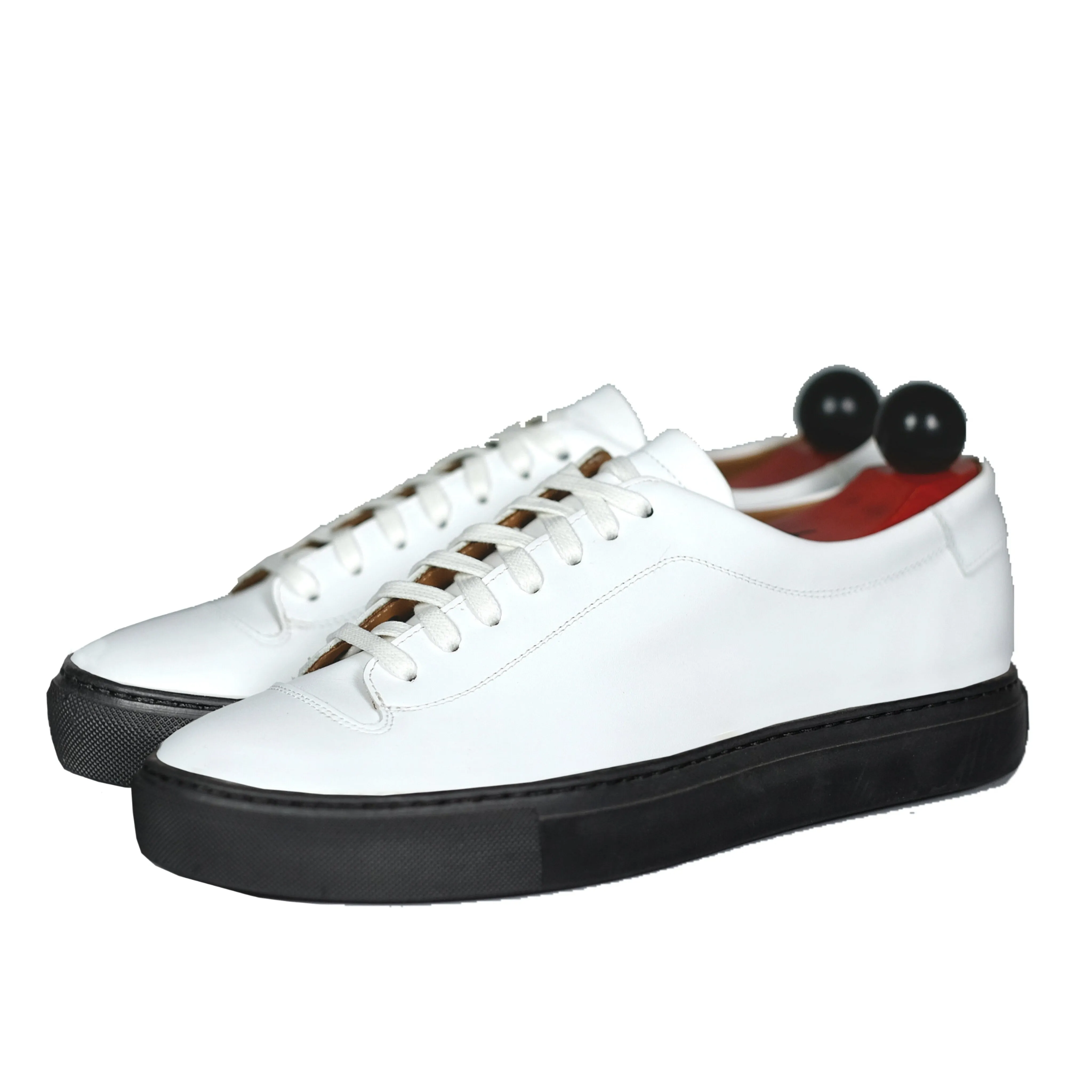 Olympia - MTO - White Calf / Black Sole