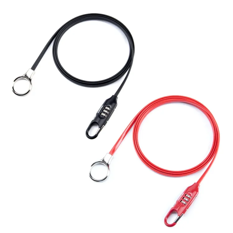 PL3001 Bicycle Mountain Bike Portable Anti-theft Password Cable Lock(Red)