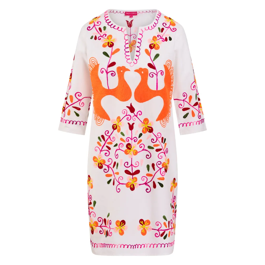 Pre Order Bird Caftan - White