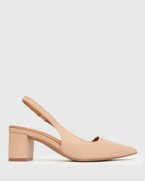 PRE-ORDER GUS Block Heel Slingback Pumps