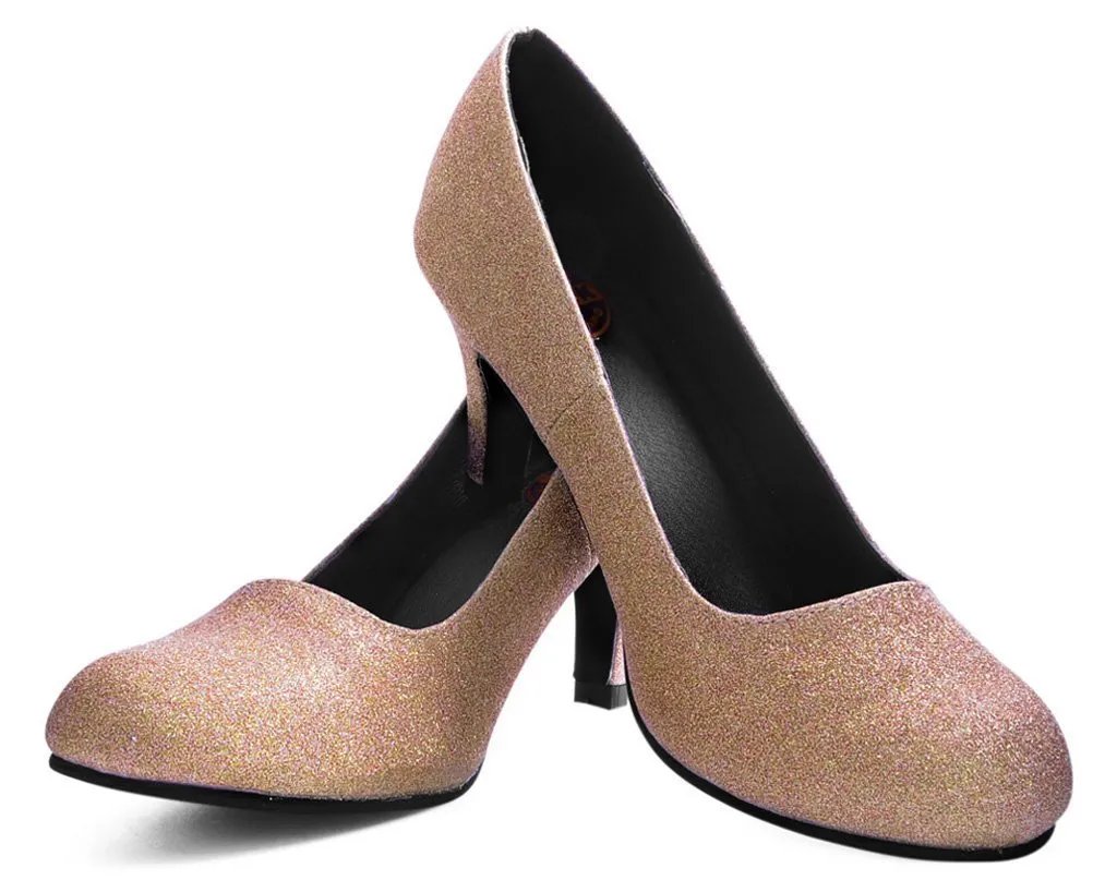 Rose Glitter Heel