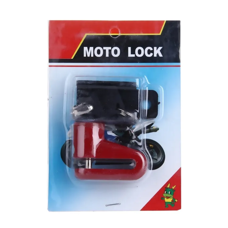 Safety Anti-theft Disk Brake Rotor Lock for Bicycle Motorcycle Scooter, Random Color Delivery