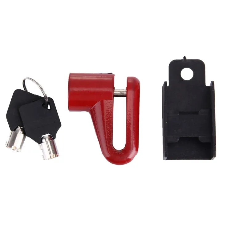 Safety Anti-theft Disk Brake Rotor Lock for Bicycle Motorcycle Scooter, Random Color Delivery