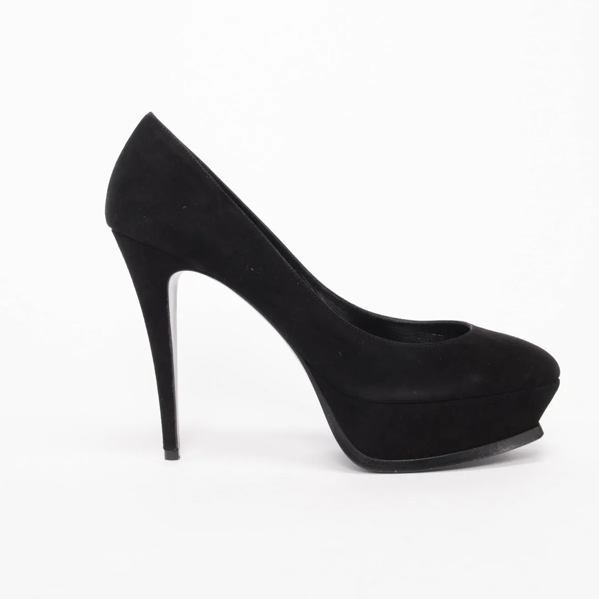 Saint Laurent Black Suede Tribute Pumps 40