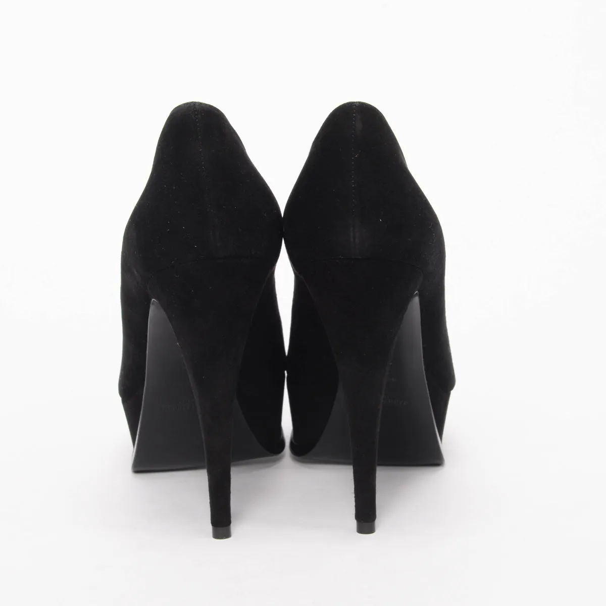 Saint Laurent Black Suede Tribute Pumps 40