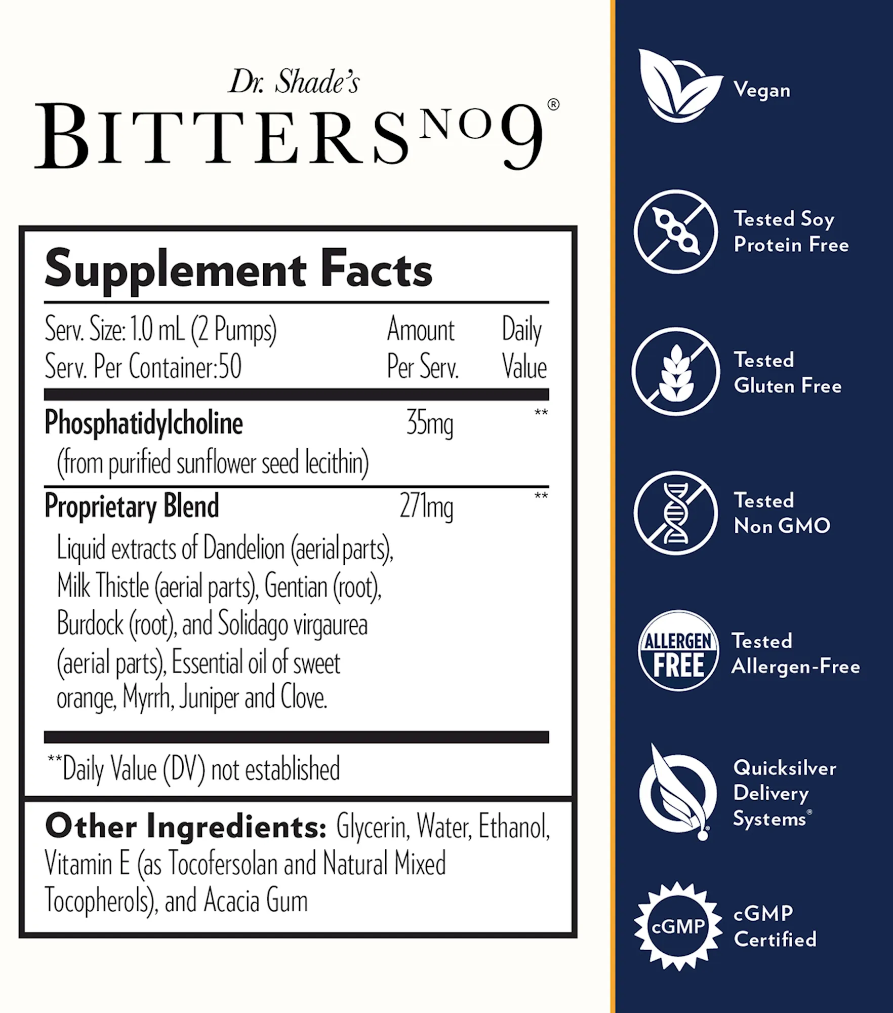 Shade's Bitters #9 Liposomal 1.7 oz.