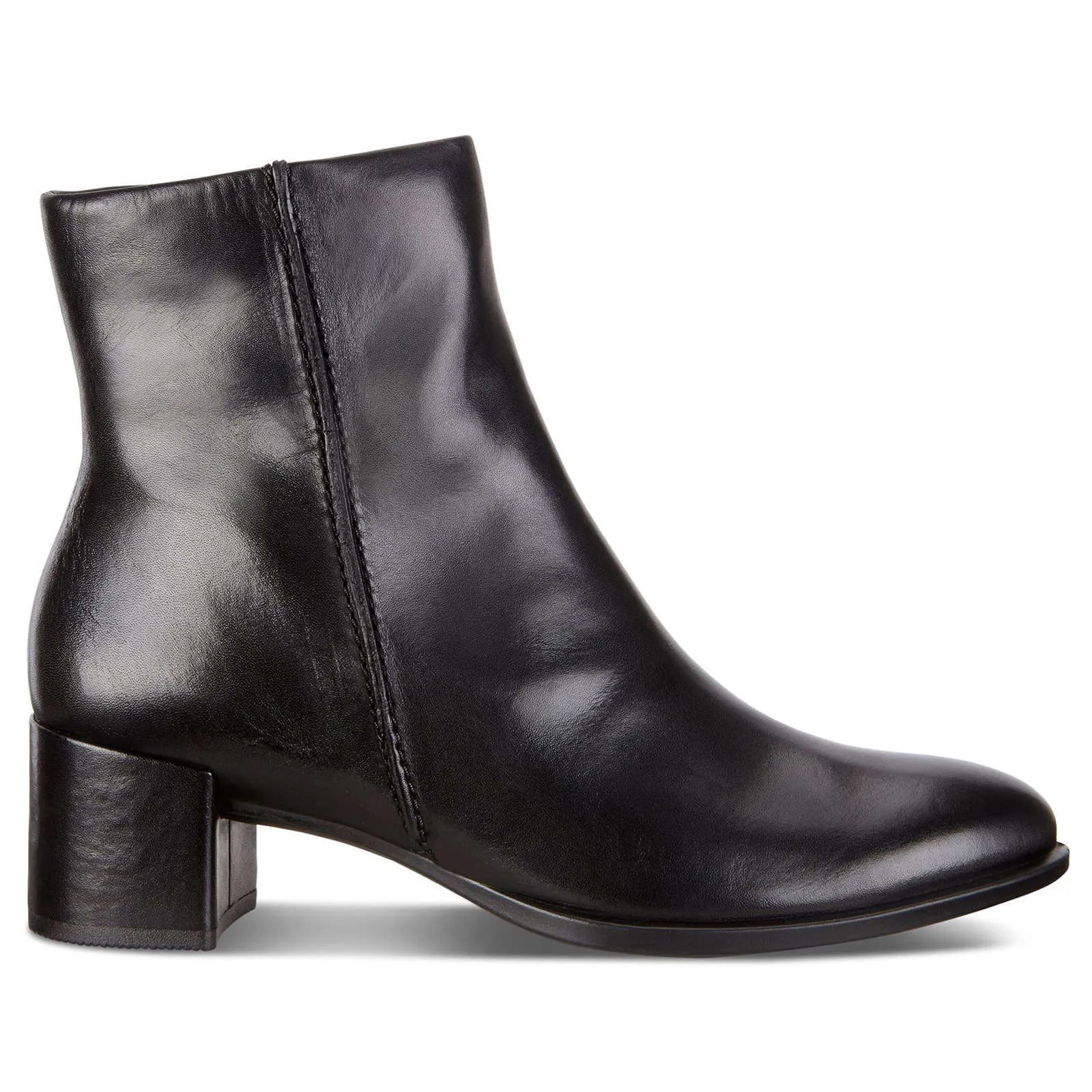 Shape 35 Sartorelle Block Heel Leather Women's Zip Up Ankle Boots