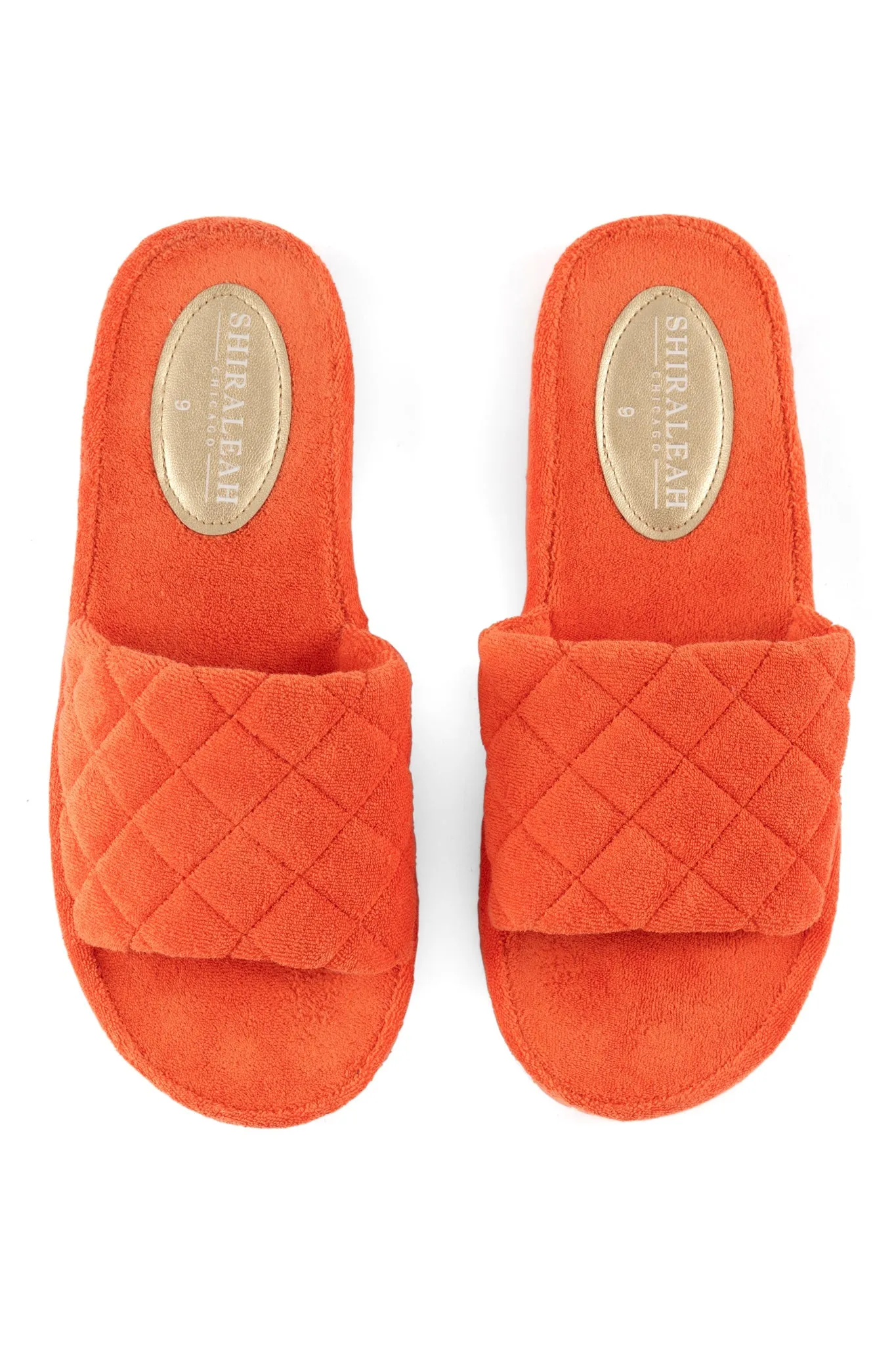 Shiraleah Sol Terry Pool Slides, Orange - FINAL SALE ONLY