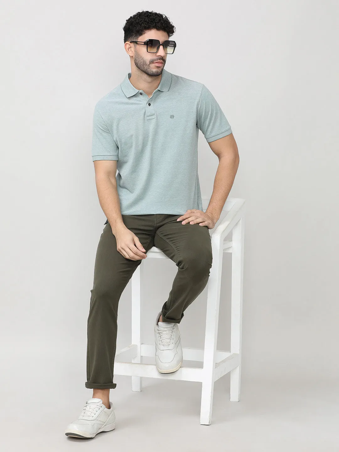 Sky Birdeye Pique Polo T-shirt