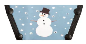 Snowman on Blue