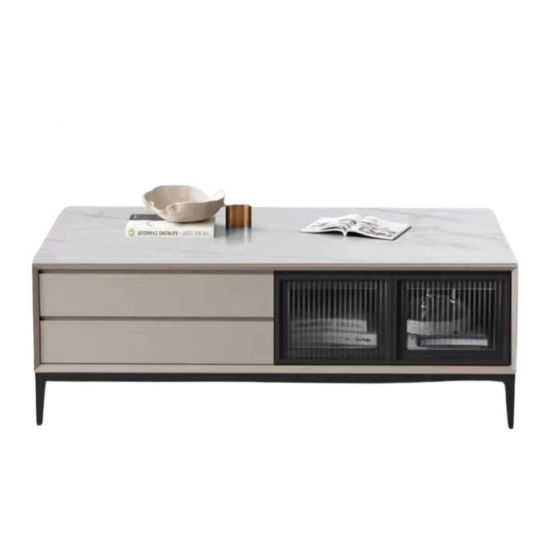 Sonnet Polished Sintered Stone Coffee Table (100cm)