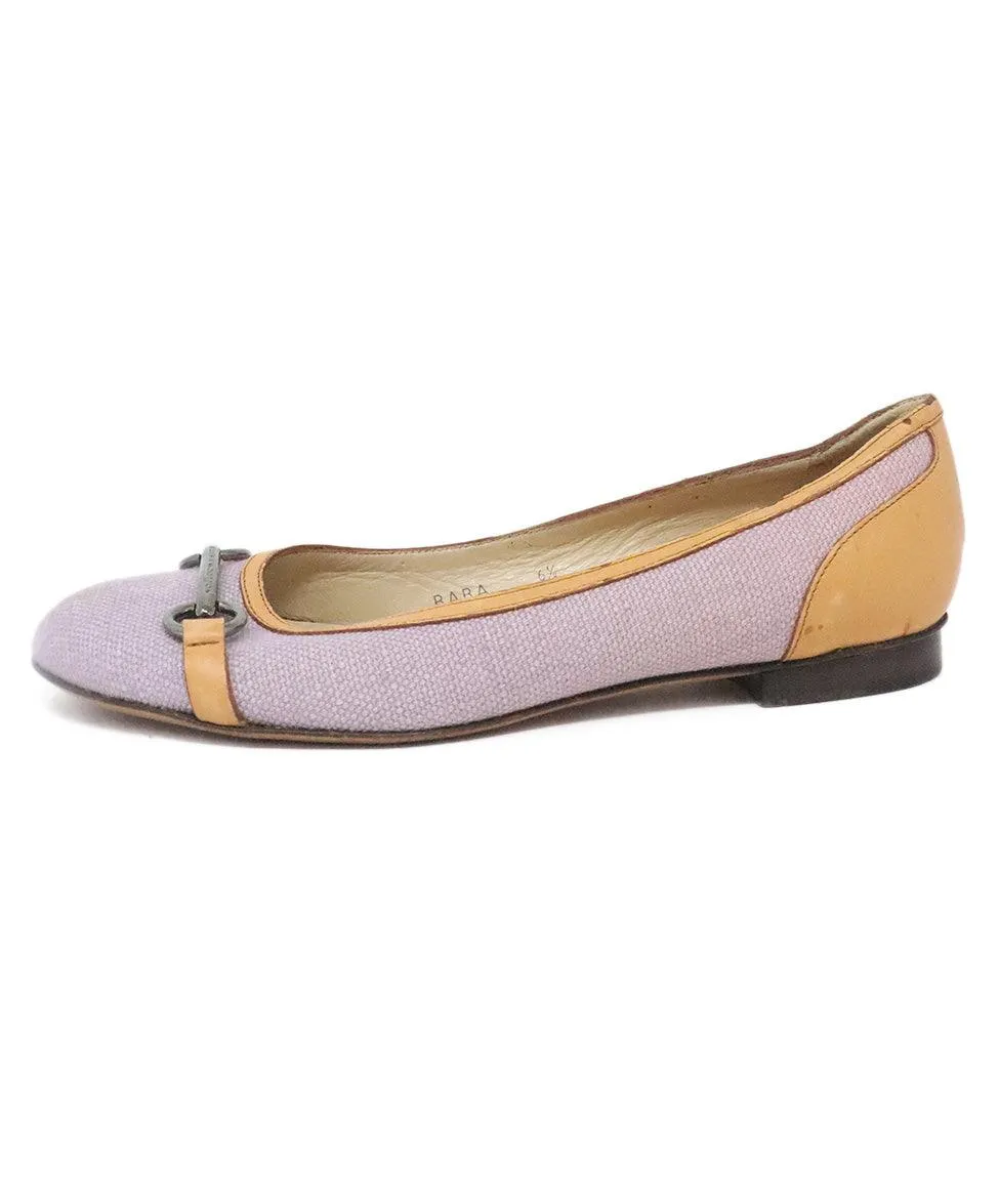 Stubbs & Wootton Purple Canvas Flats sz 6.5