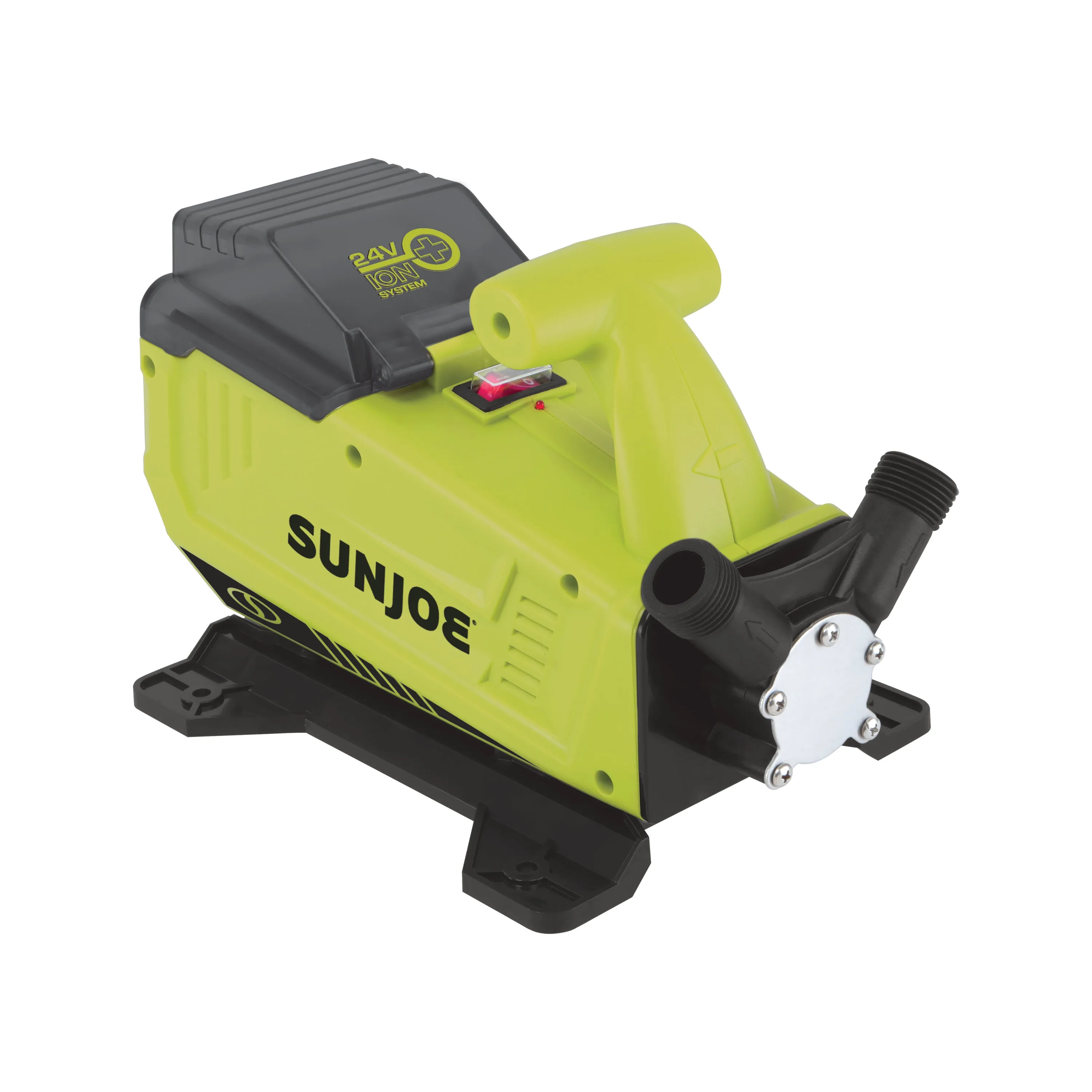 Sun Joe 24V-XFP5-CT 24-Volt IONMAX Cordless 5.0-GPM Transfer Pump | 13-Ft Suction Lift | 52-Ft Head Height | Tool Only