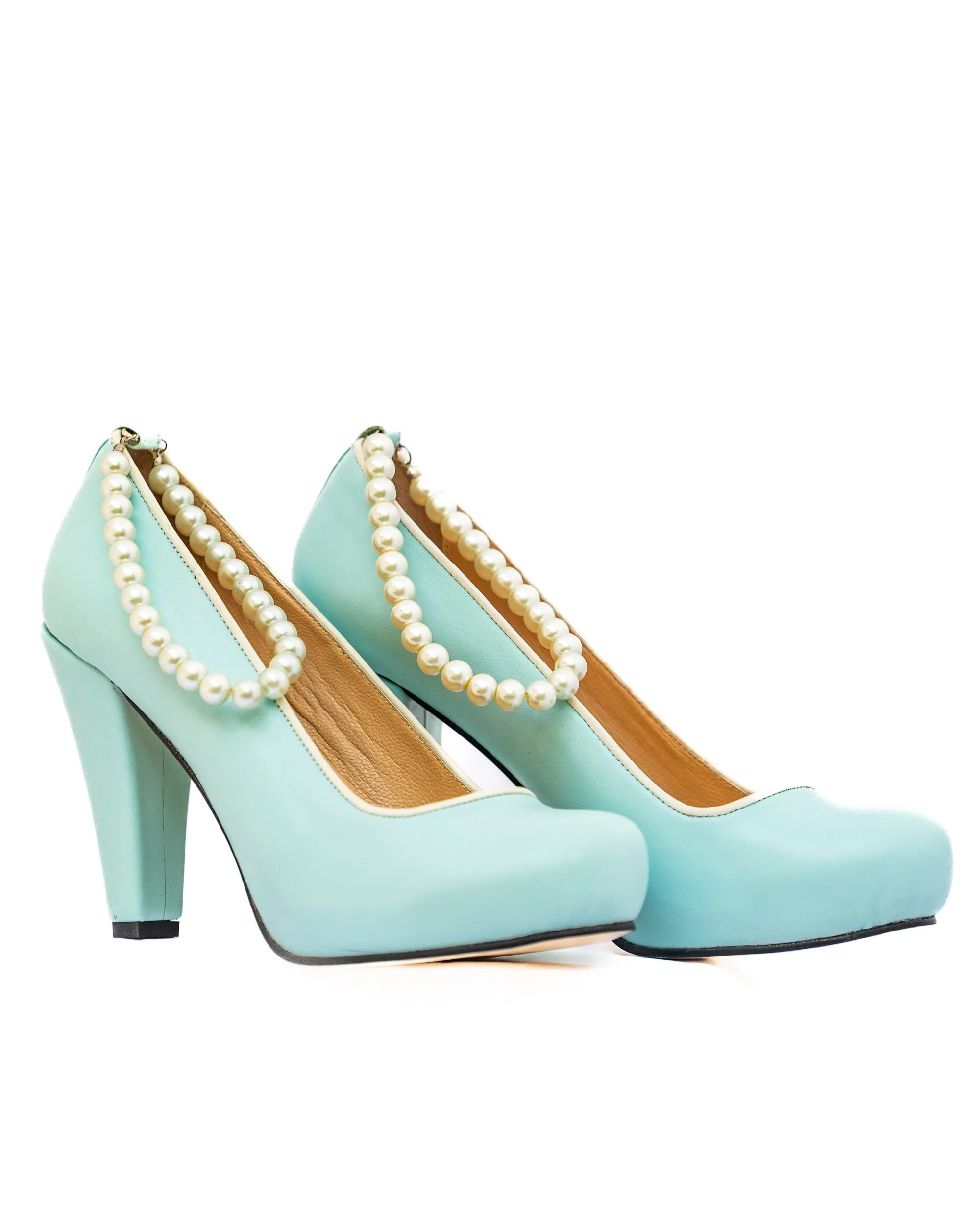 Tiffany Blue Pearl Pumps