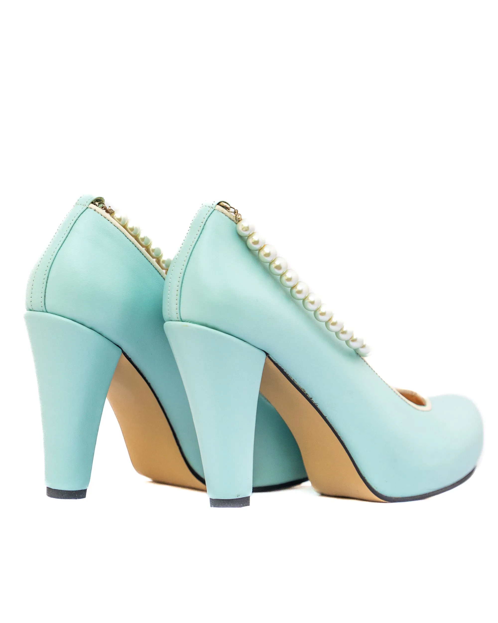 Tiffany Blue Pearl Pumps